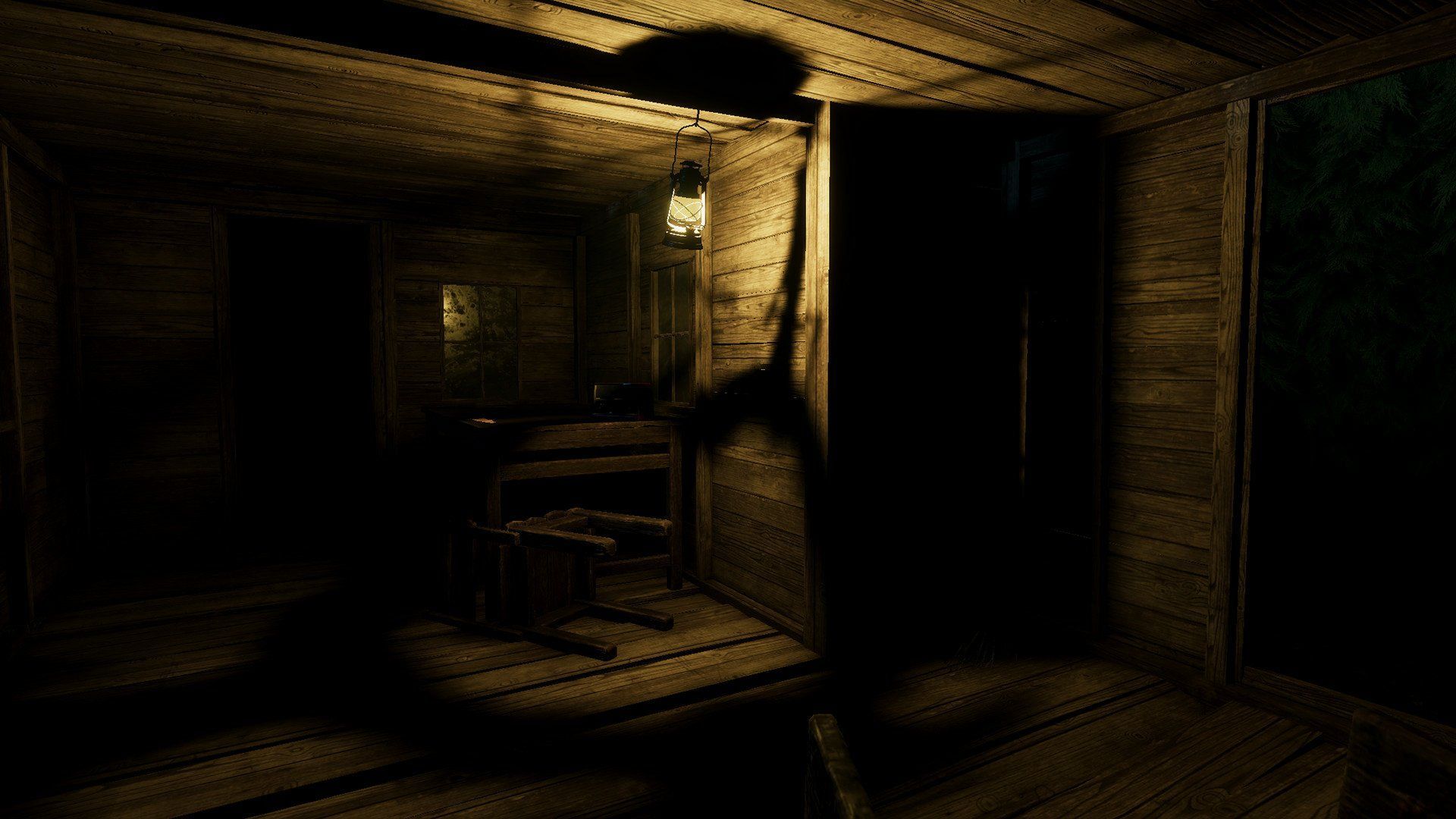 1920x1080 Labyrinthine Shadows Mysterious Cabin Wallpaper