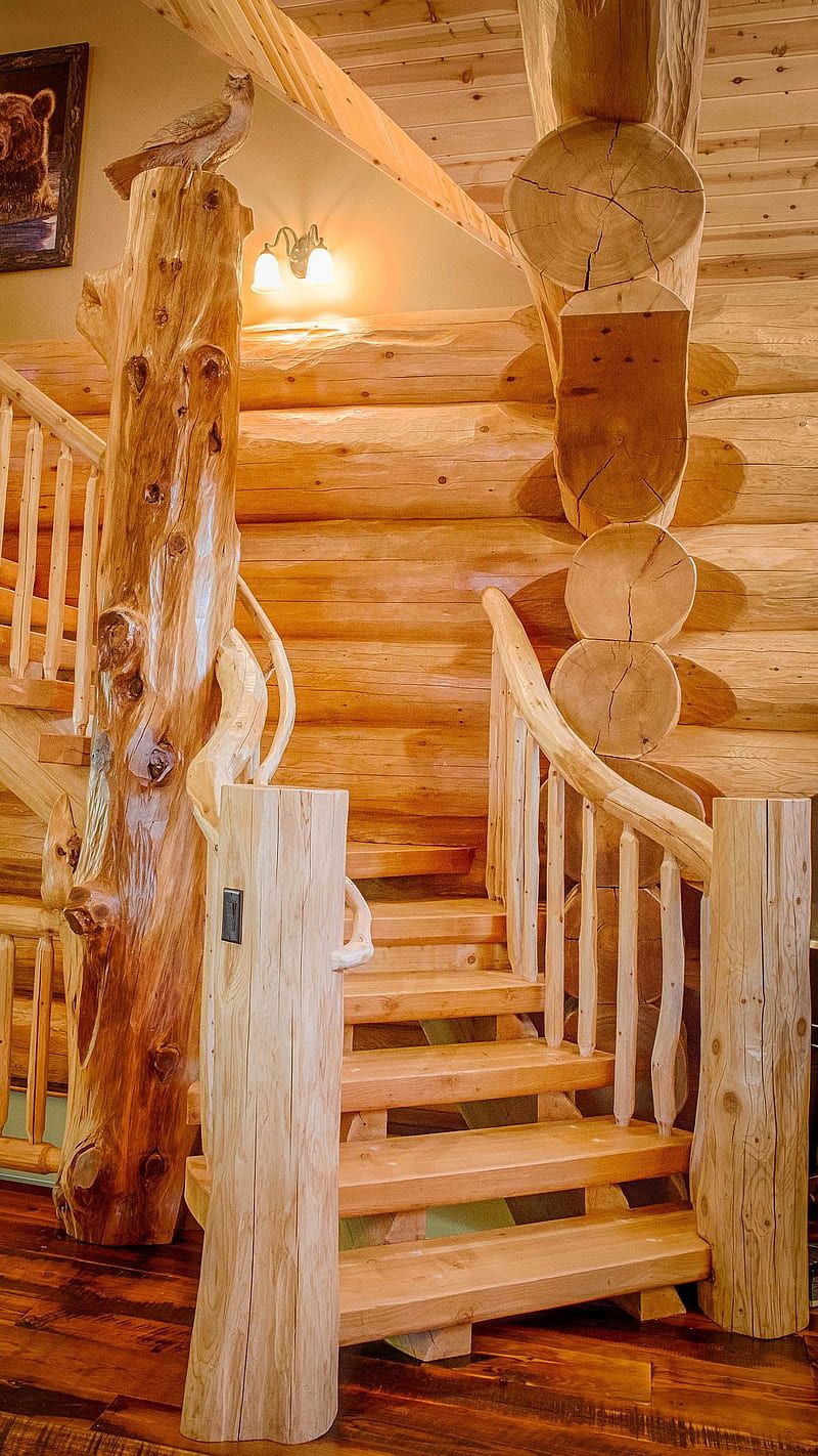 800x1422 HD cabin interior wallpaper