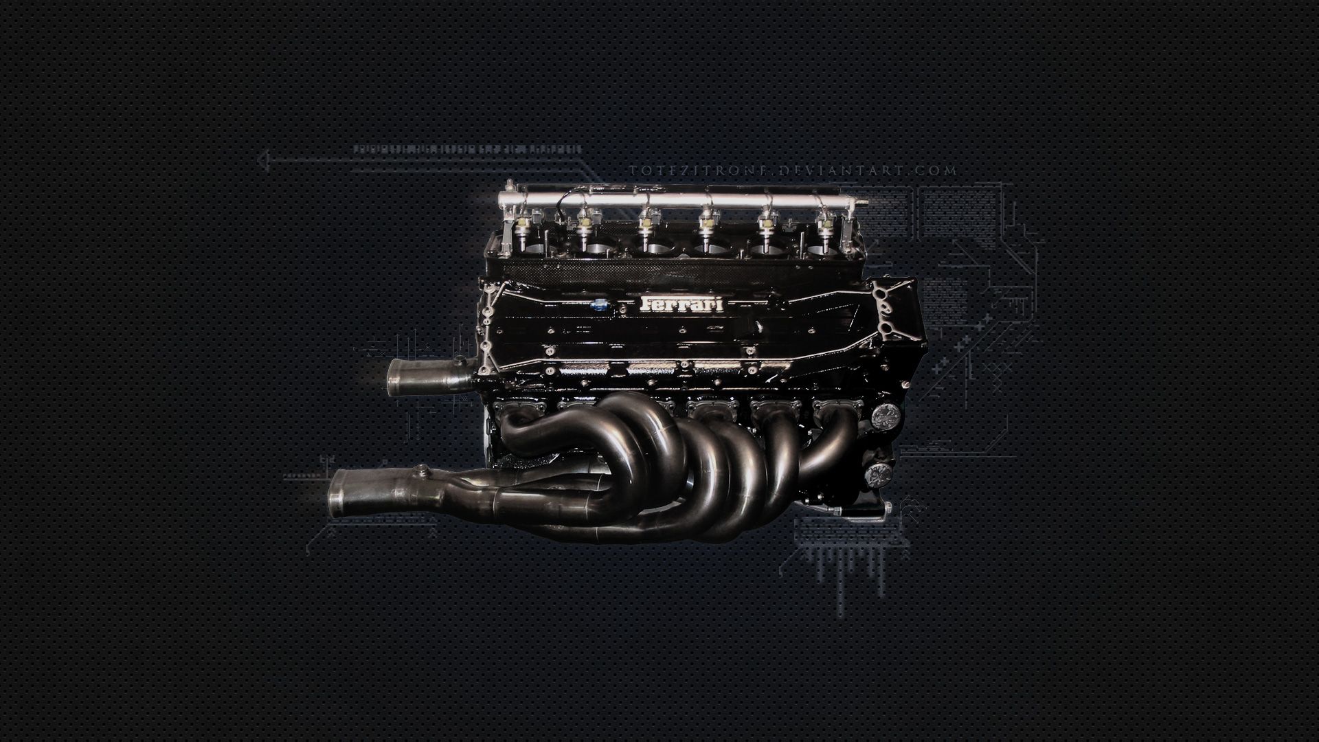 1920x1080 Wallpaper engine, Ferrari, Ferrari F1 Engine, 1995 F1 Engine for mobile and desktop, section ferrari, resolution 1920x1080