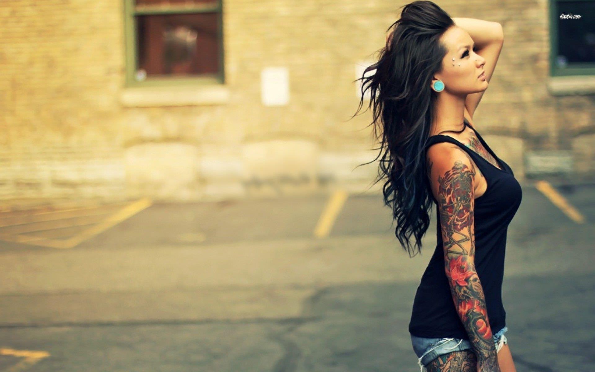 1920x1200 Tattooed girl wallpaper HD. HD Latest Wallpaper