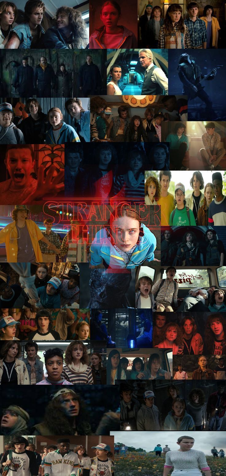 736x1545 Stranger Things season 4 collage wallpaper