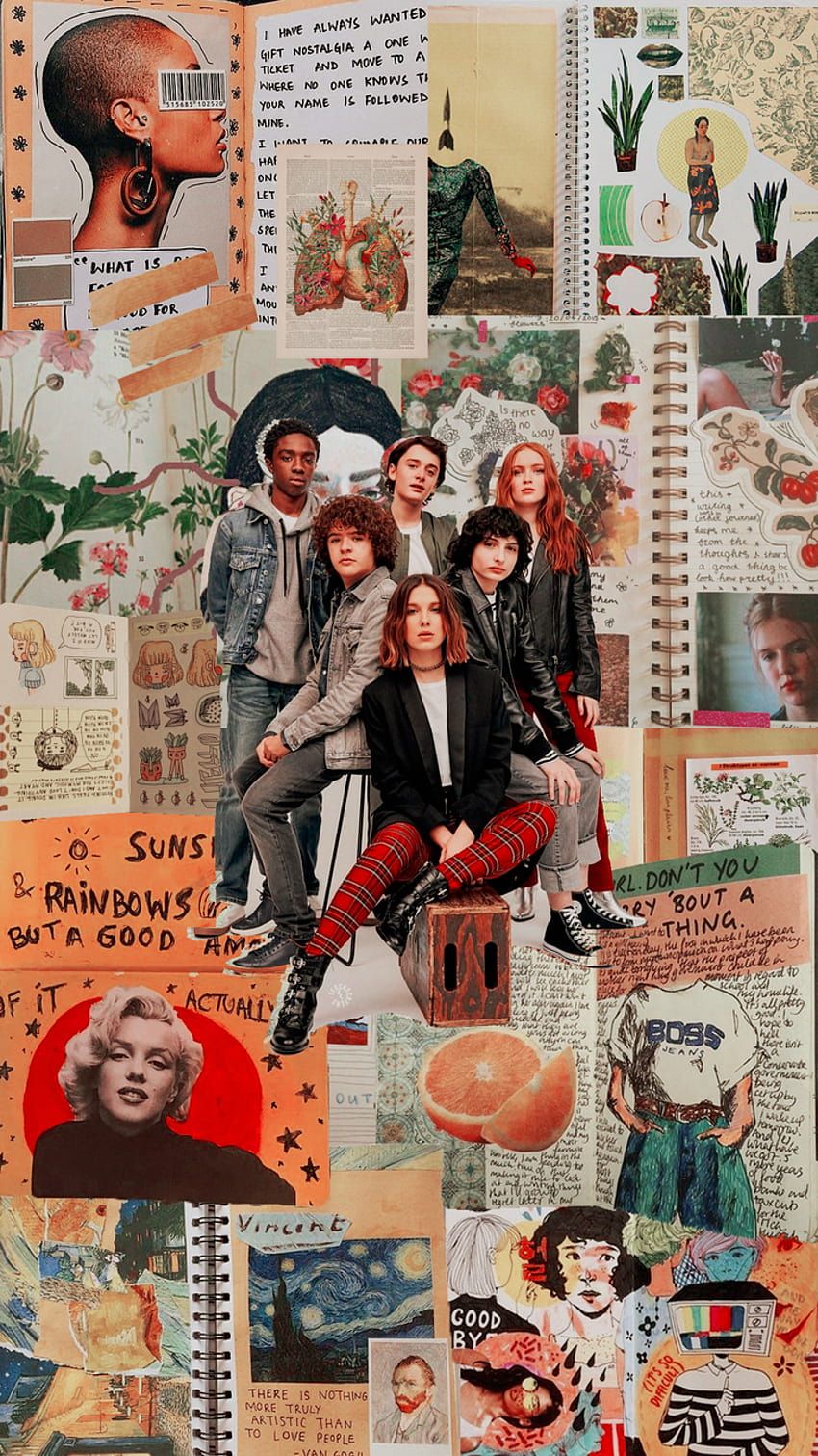 850x1511 Stranger Things uploaded by Luna, stranger things collage HD phone wallpaper