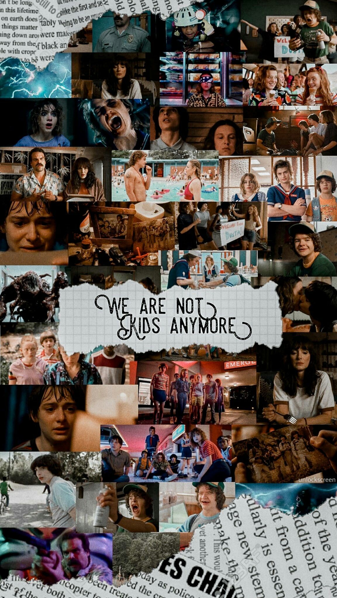 1153x2048 VSCO Girl Stranger Things Wallpaper