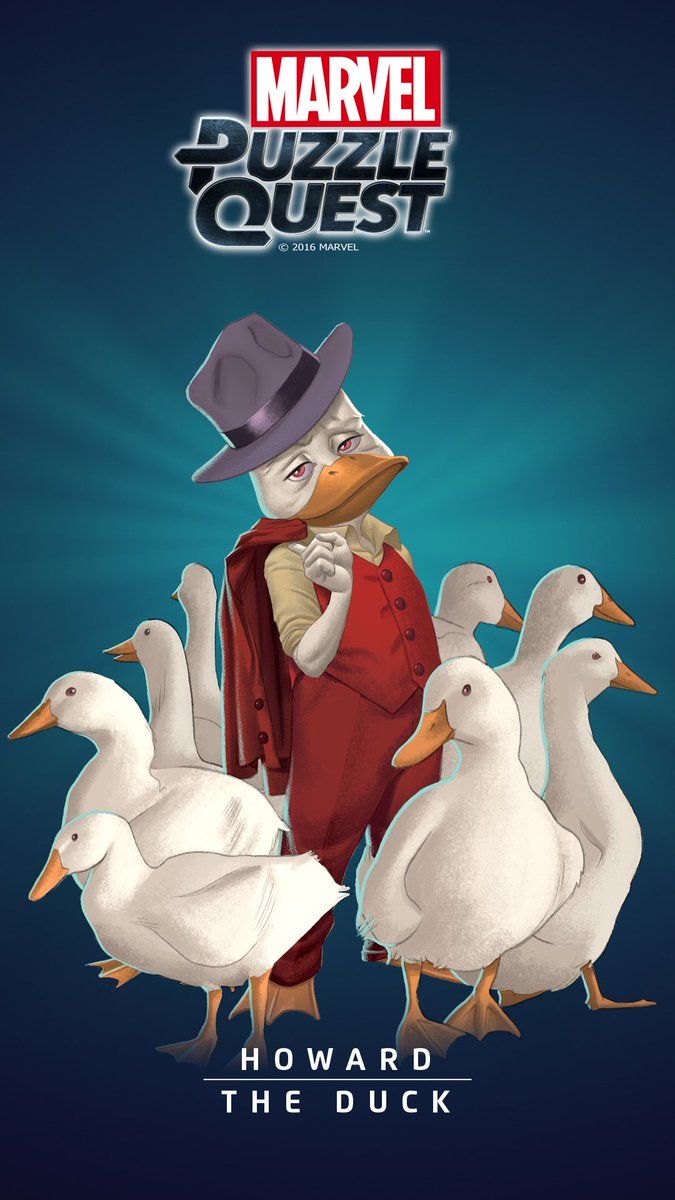 675x1200 Flock to your phone for brand new Howard the Duck wallpaper in #MarvelPuzzleQuest!