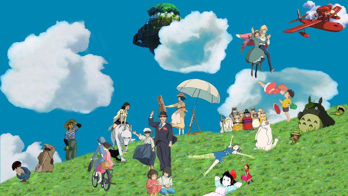 1191x670 Ghibli hình nền -Wip