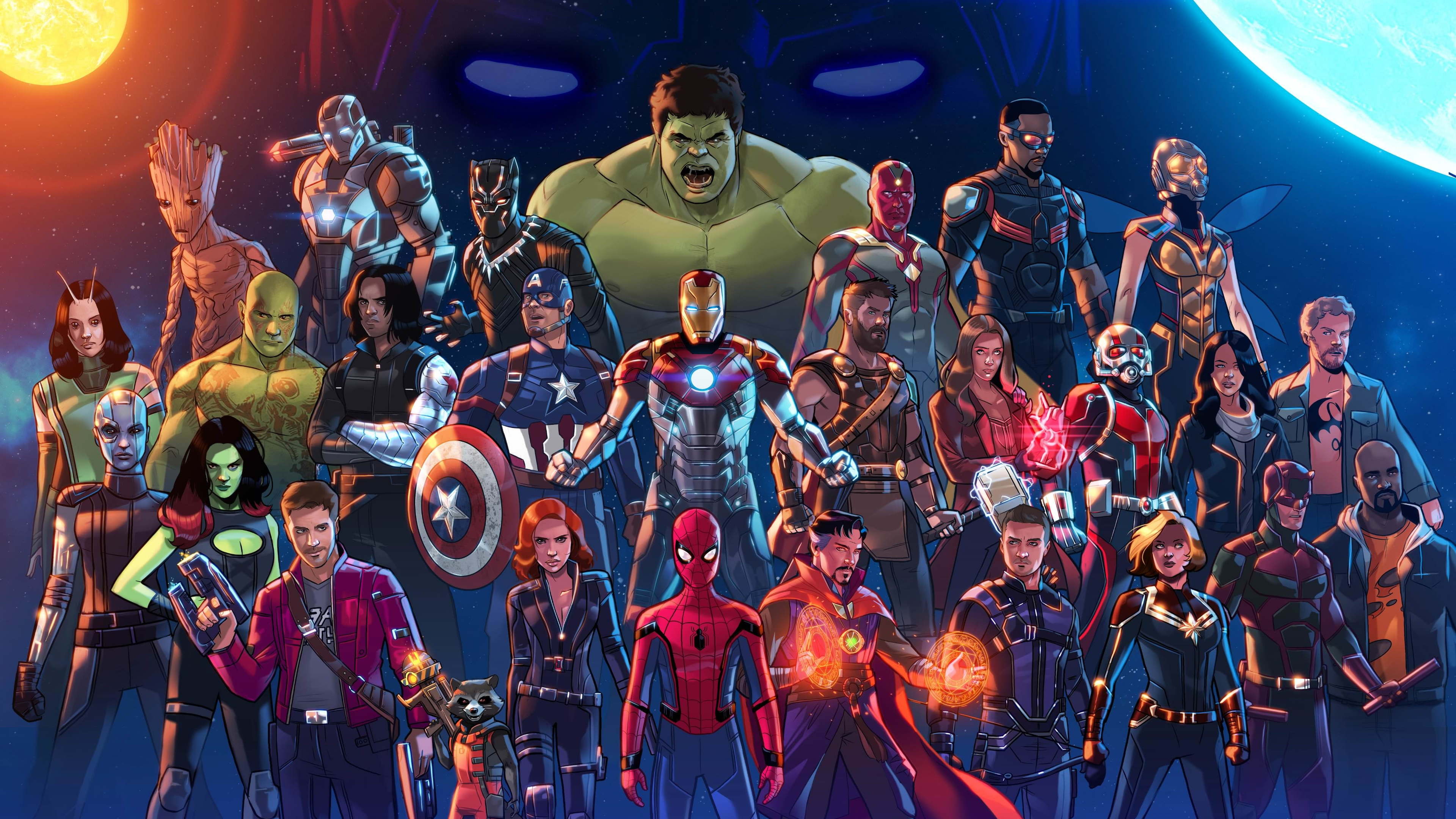 Marvel All Characters 4K Wallpapers - Top Free Marvel All Characters 4K  Backgrounds - WallpaperAccess