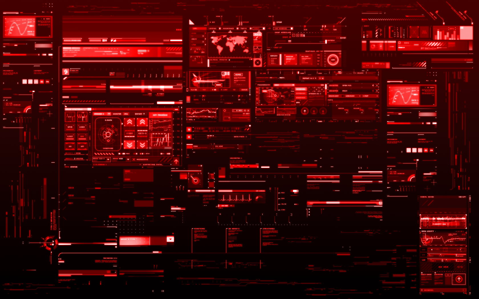 red technology wallpaper hd