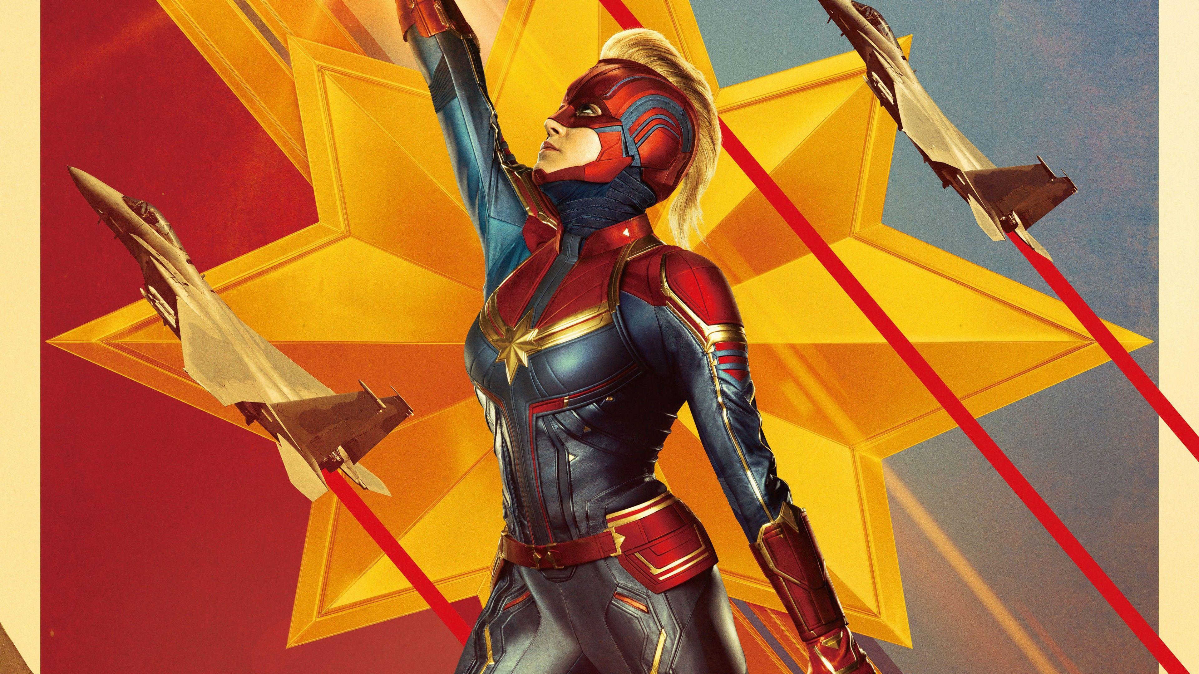 3840x2160 Captain Marvel (2019) Poster Artwork 4K Ultra HD Wallpaper