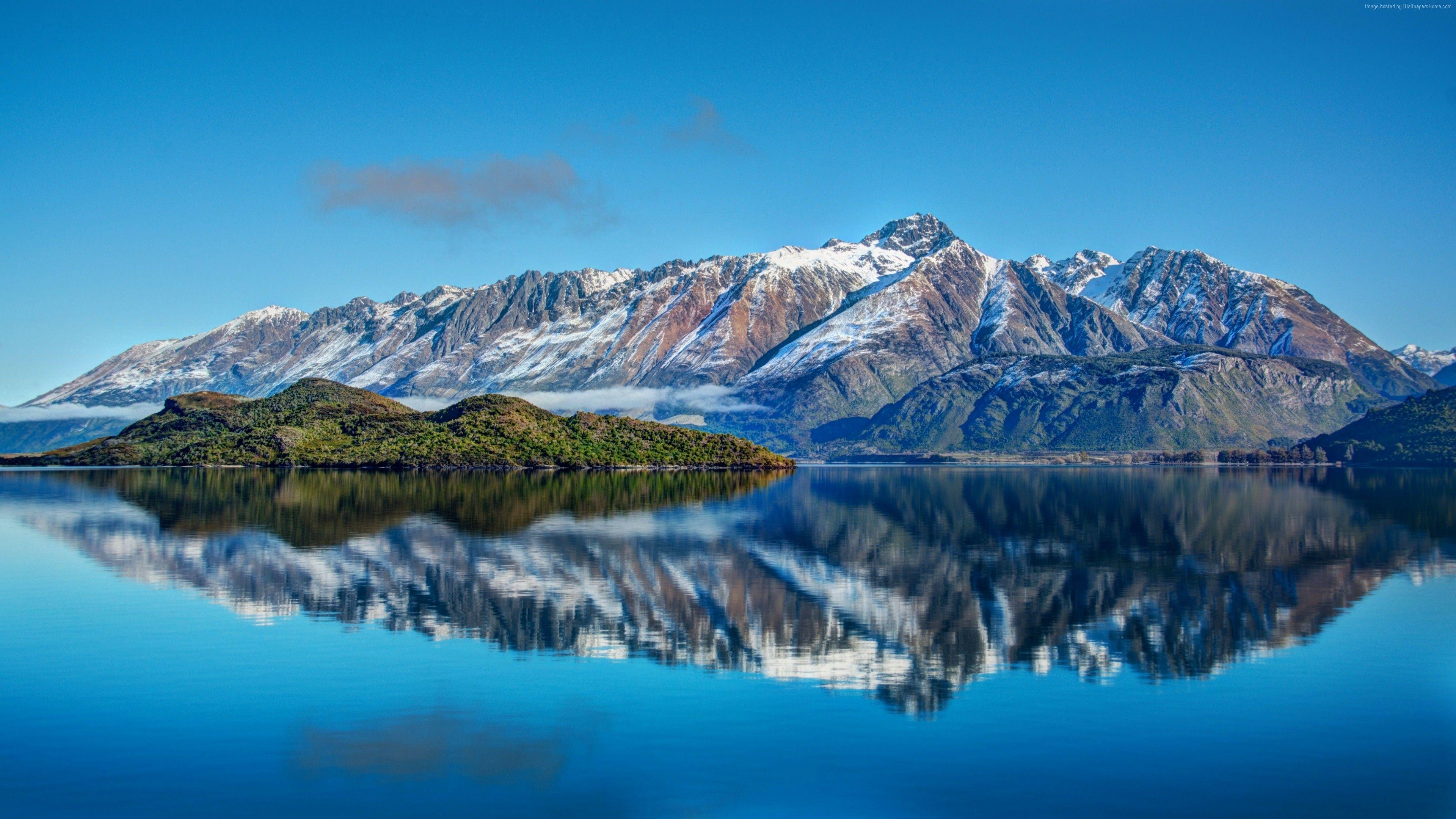 3840x2160 #New Zealand, #HD wallpaper, #reflection, #Lake, k