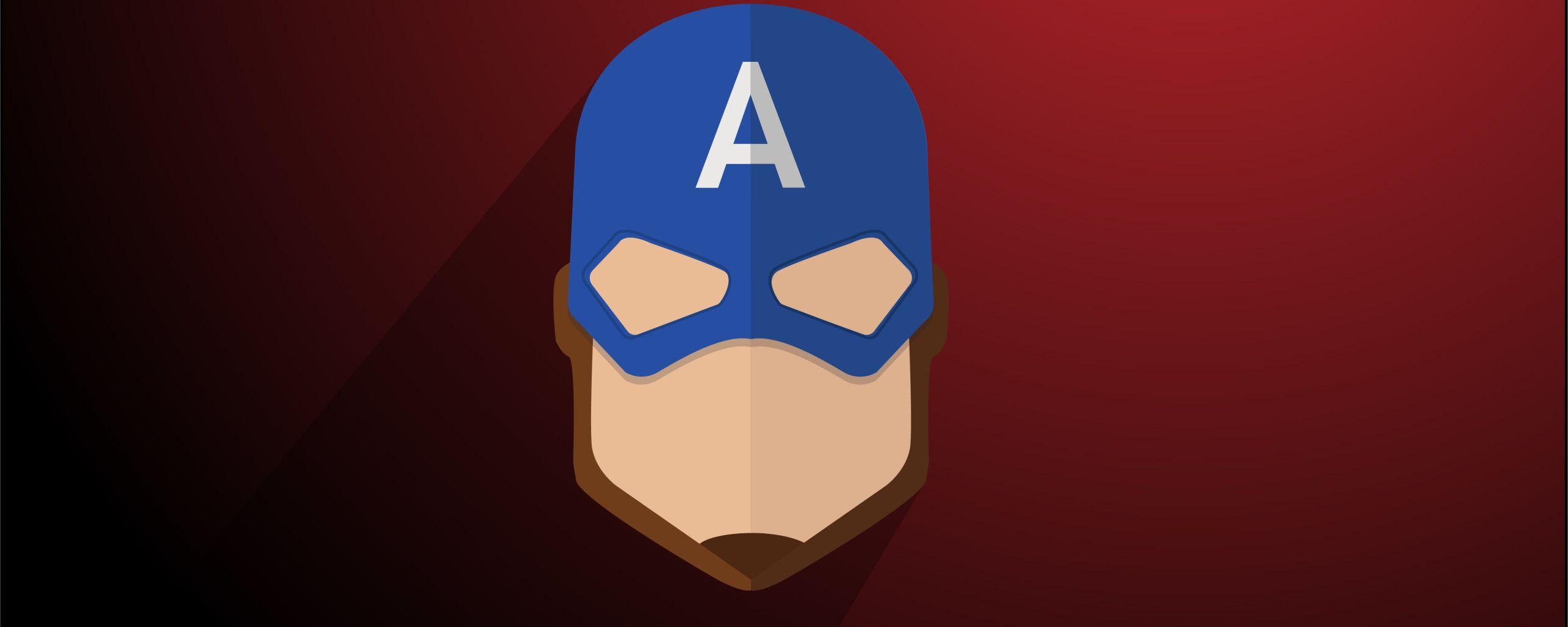 2560x1024 Captain America Minimalist 2560x1024 Resolution HD 4k