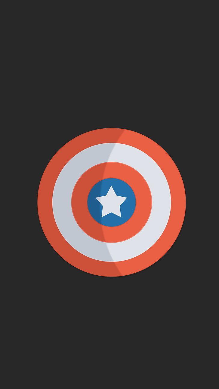 728x1294 Captain america minimalism 1080P, 2K, 4K, 5K HD wallpaper free