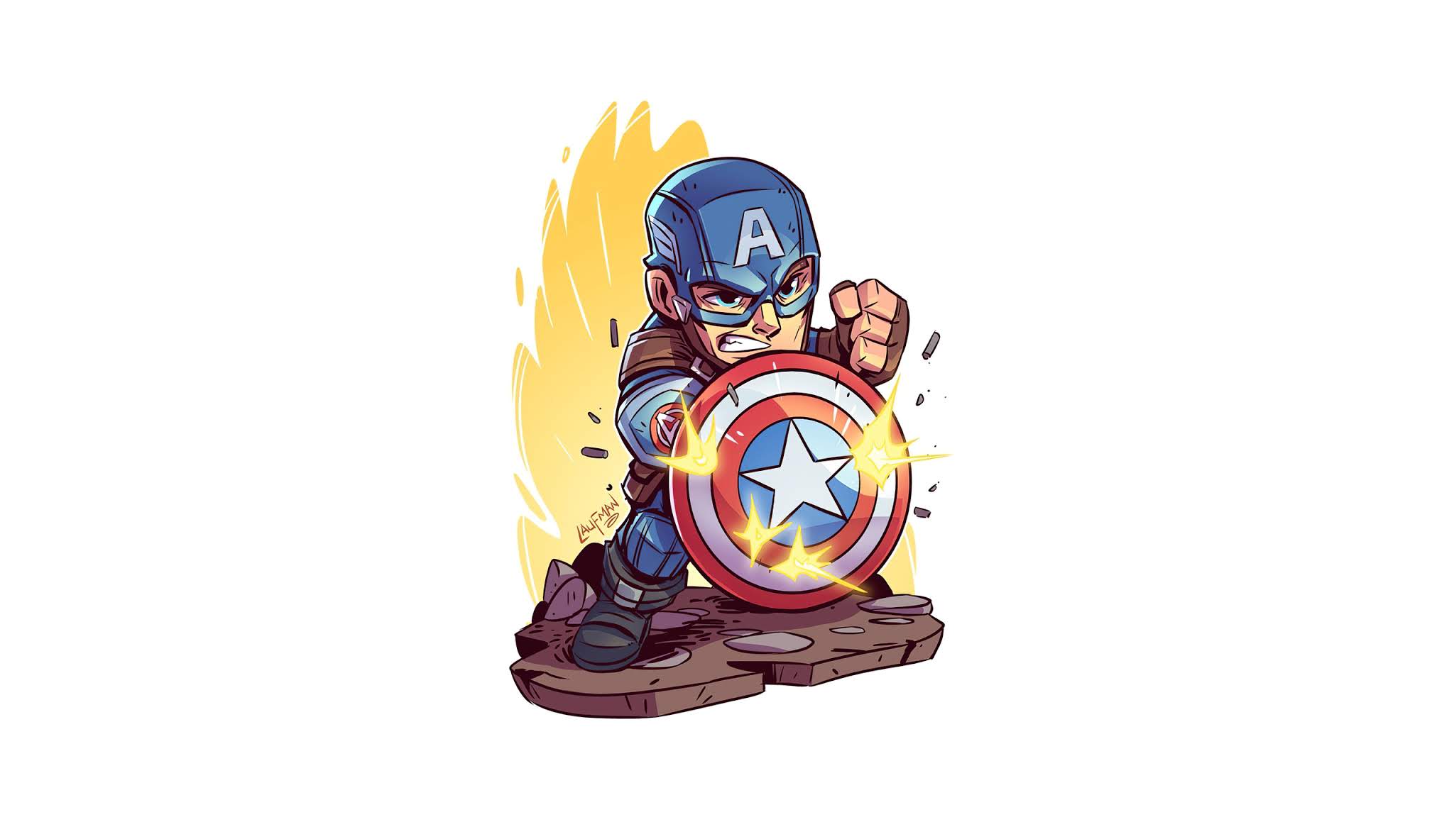 2048x1152 Captain America Minimalist