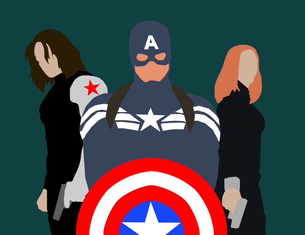 1024x791 Free download Minimalist Marvel Captain America Winter Soldier