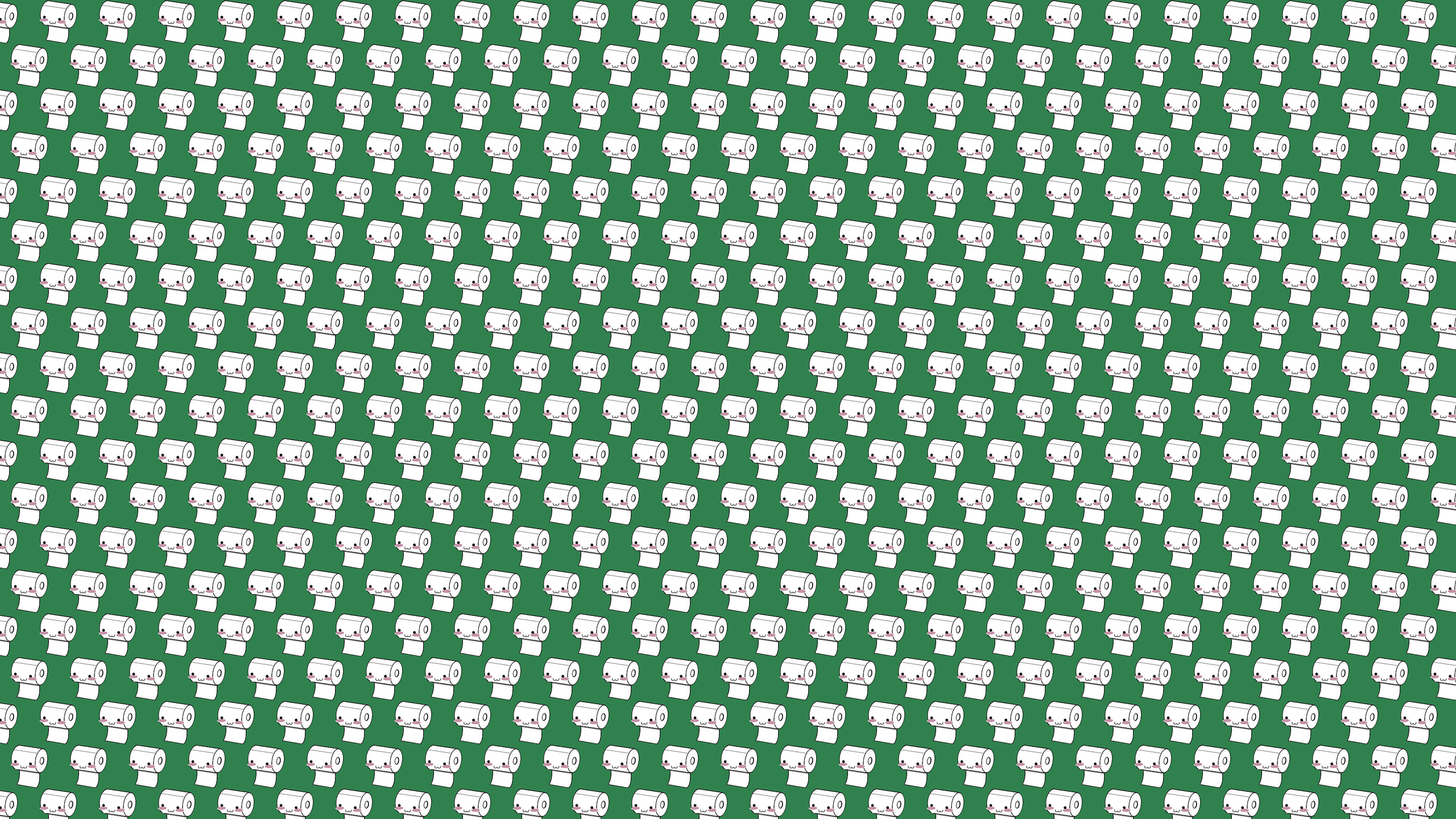 2560x1440 Cute Toilet Paper Desktop Wallpaper