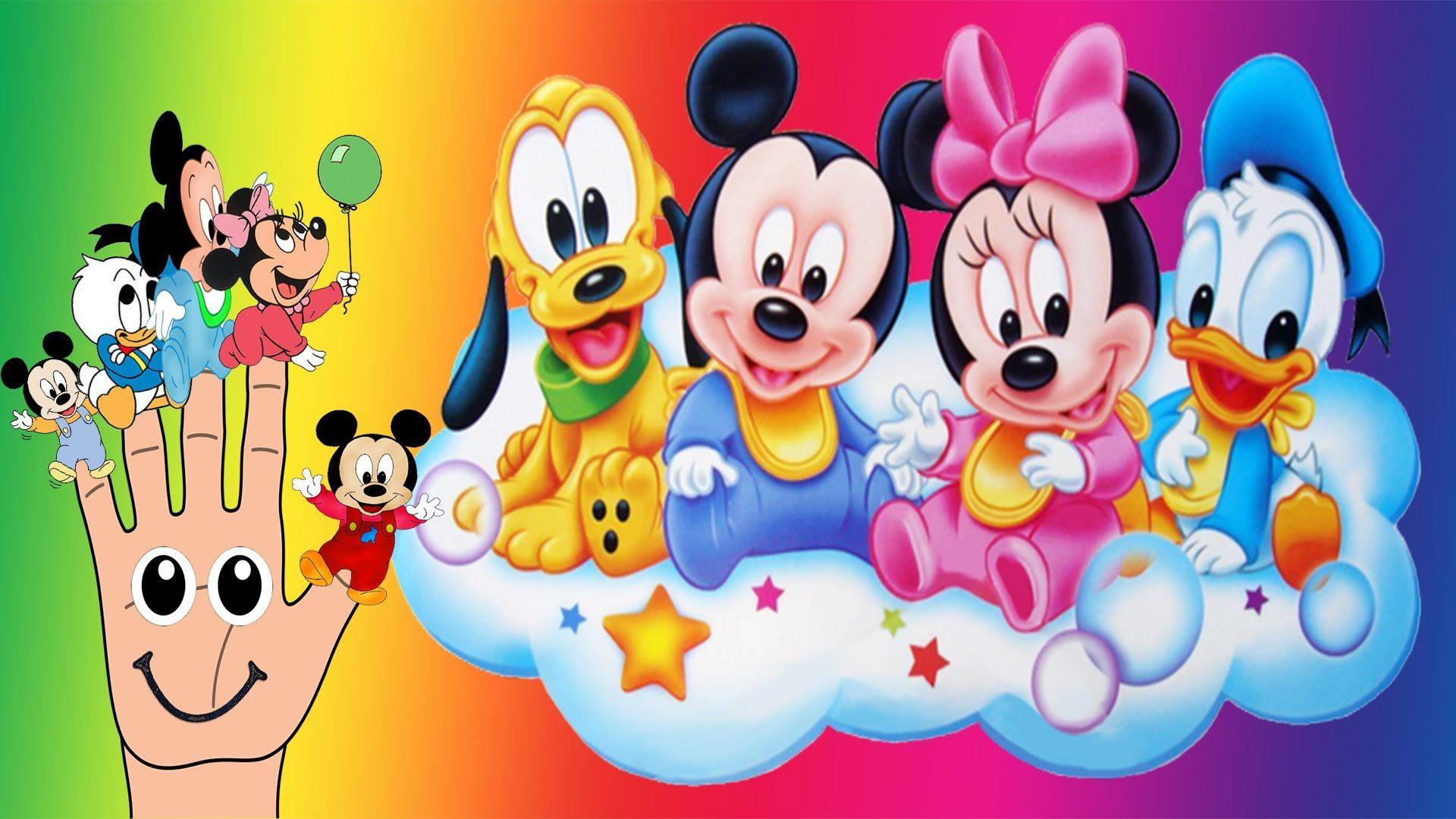 1920x1080 Adorable Baby, Mickey Mouse, Pluto, Minnie Donald Duck Desktop