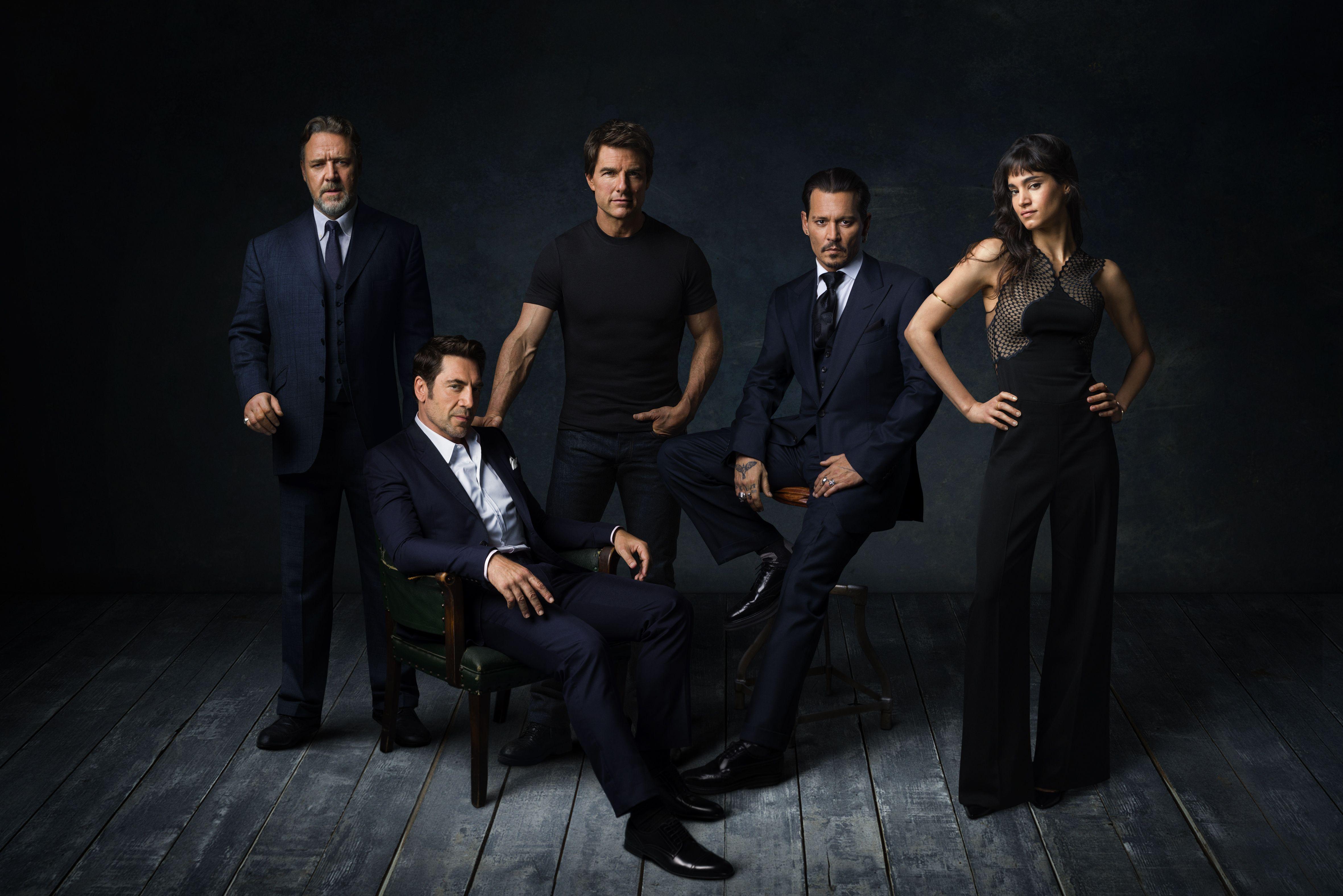4723x3153 Dark Universe Russell Crowe Javier Bardem Tom Cruise Johnny Depp