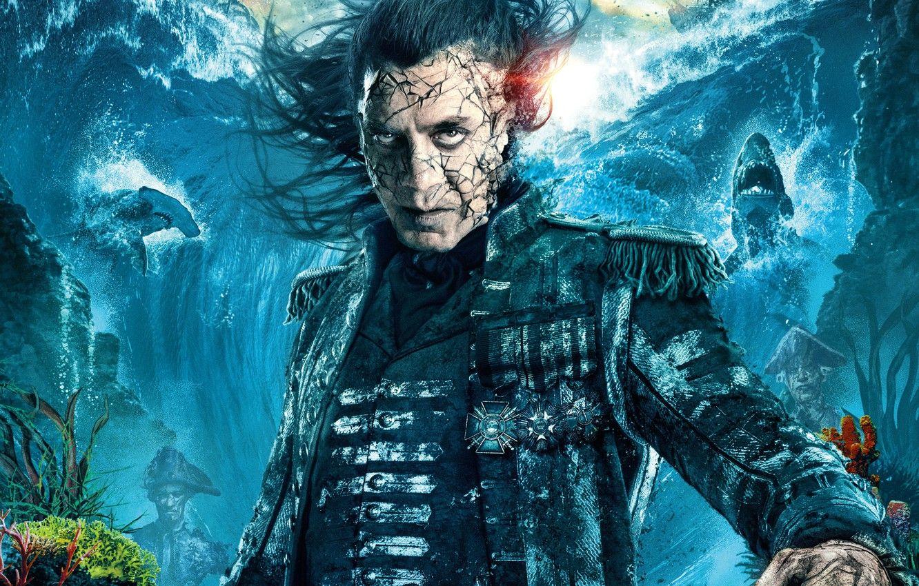1332x850 Wallpaper fantasy, Pirates of the Caribbean, poster, Javier Bardem