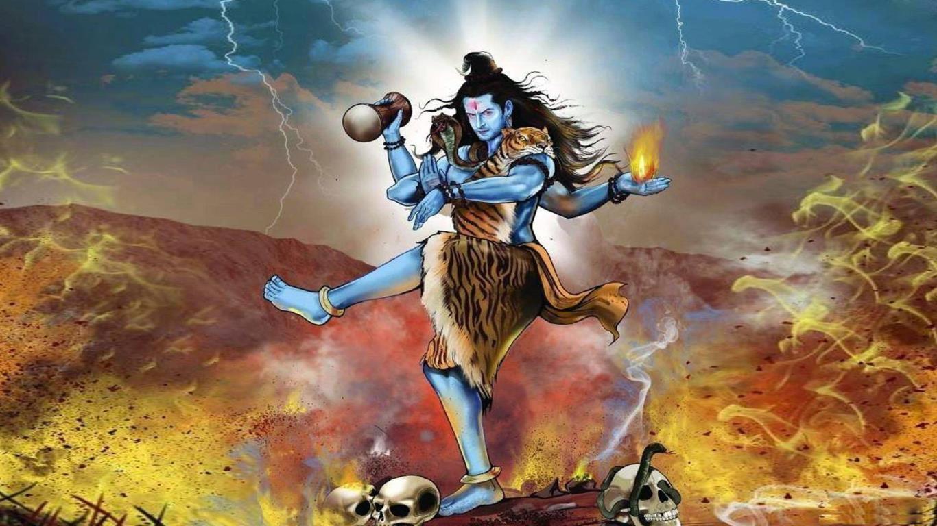 Hình ảnh nổi giận 1366x768 Chúa Shiva.  Các vị thần và nữ thần của đạo Hindu