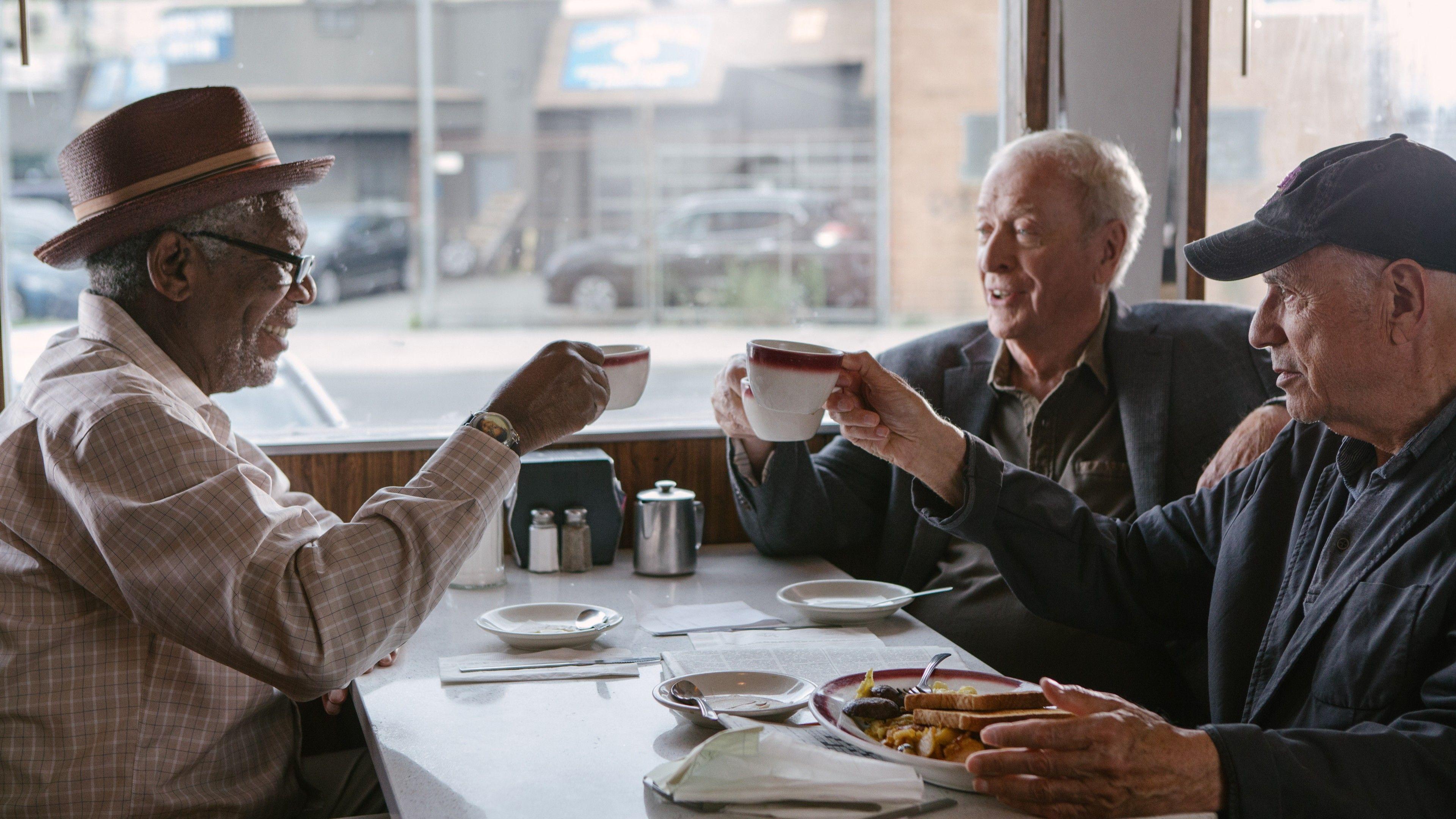 3840x2160 Wallpaper Going in Style, Morgan Freeman, Alan Arkin, Michael