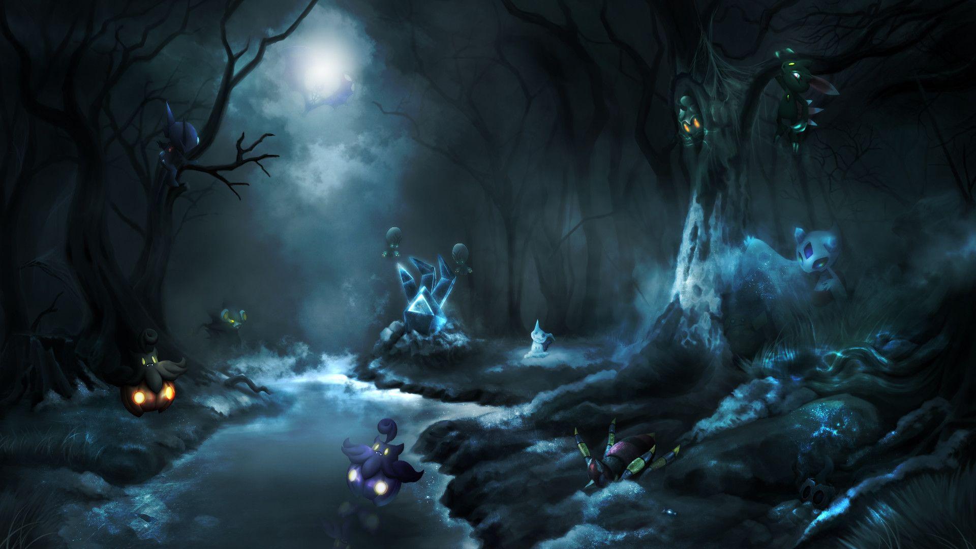 1920x1080 Lunala Wallpaper