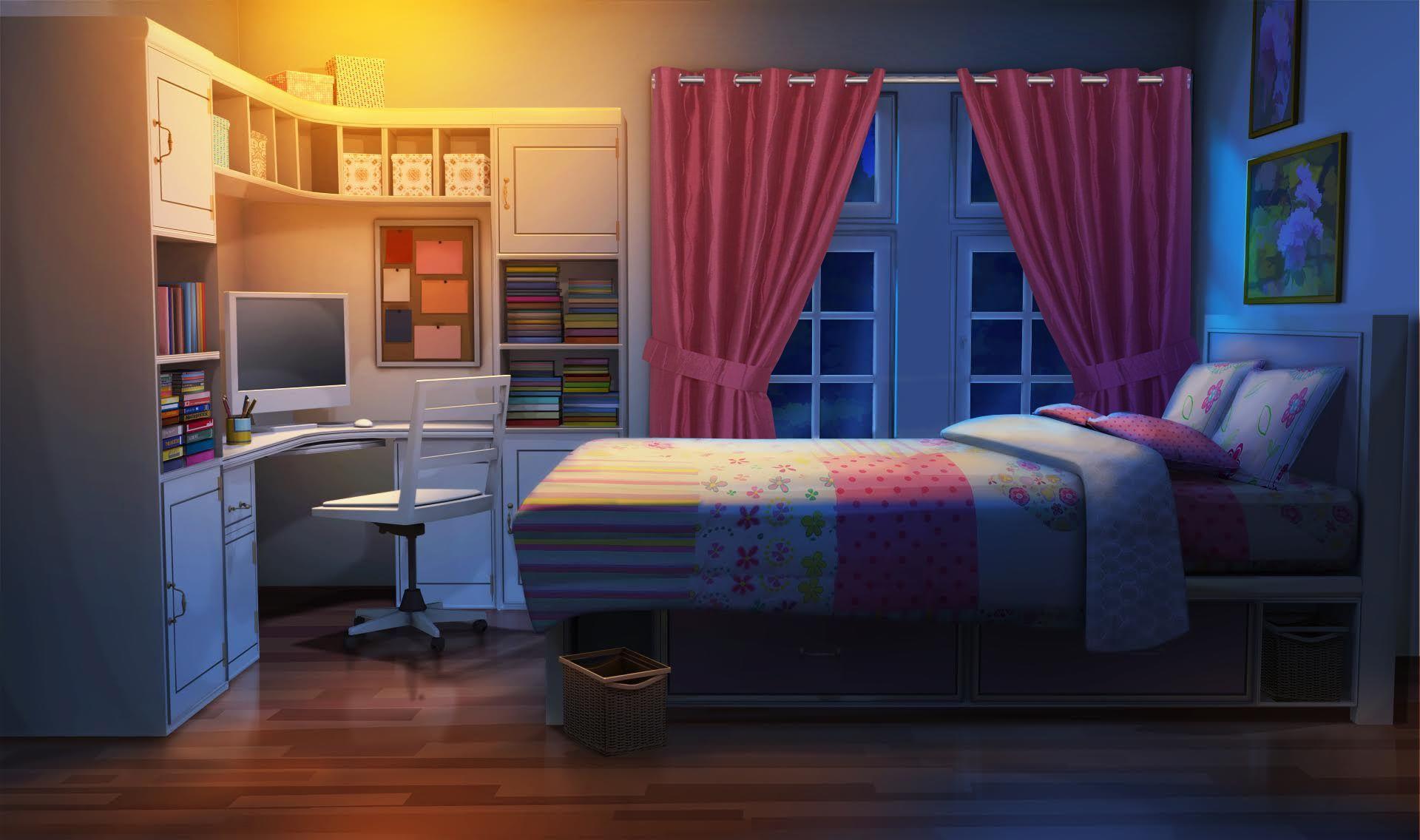 Living Room Aesthetic Anime House Background