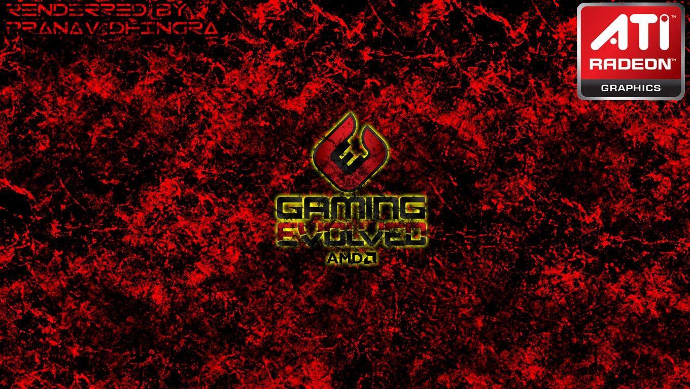 1360x768 Free download ATi Radeon AMD Gaming Evolved Wallpaper