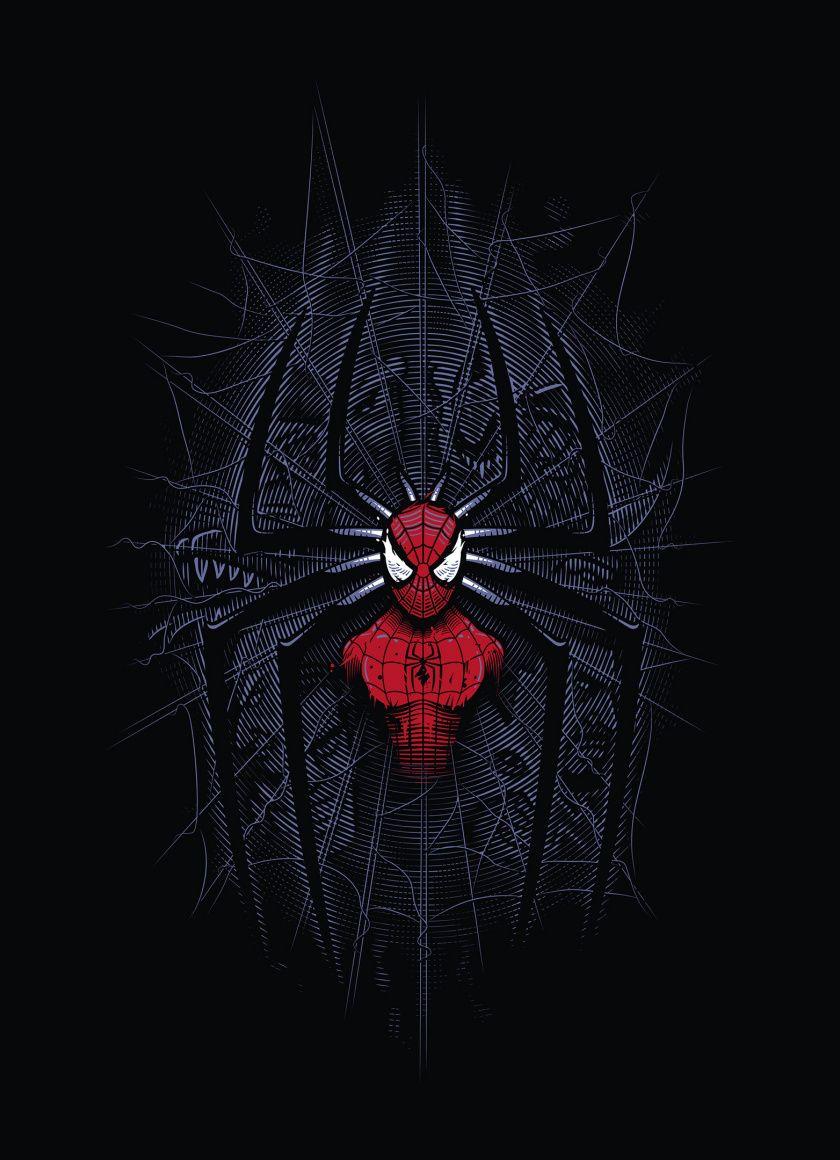 840x1160 Download 840x1160 Wallpaper Spider Man, Dark, Minimalist, Digital