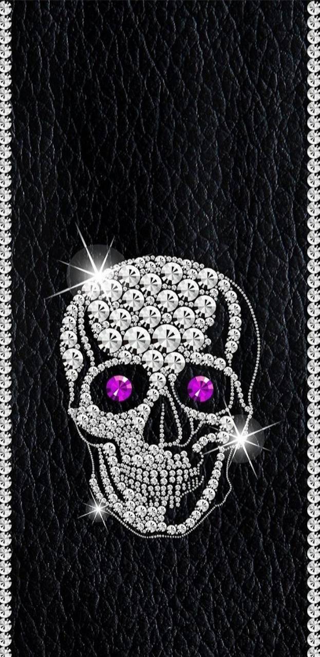 623x1280 Diamond Skull wallpaper