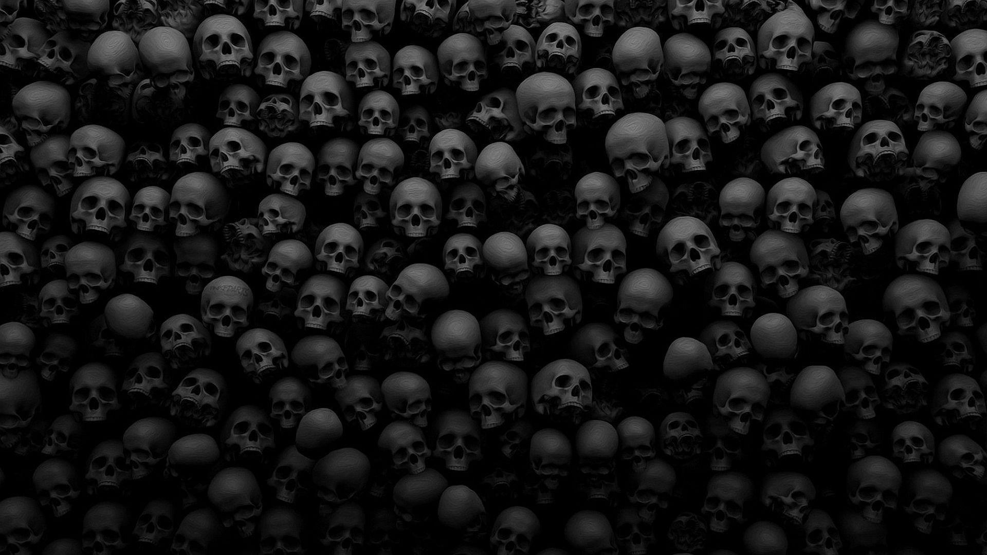 1920x1080 3D Skull Wallpaper