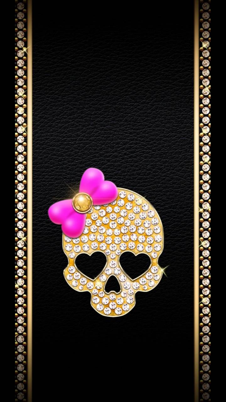 720x1280 Diamond skull wallpaper