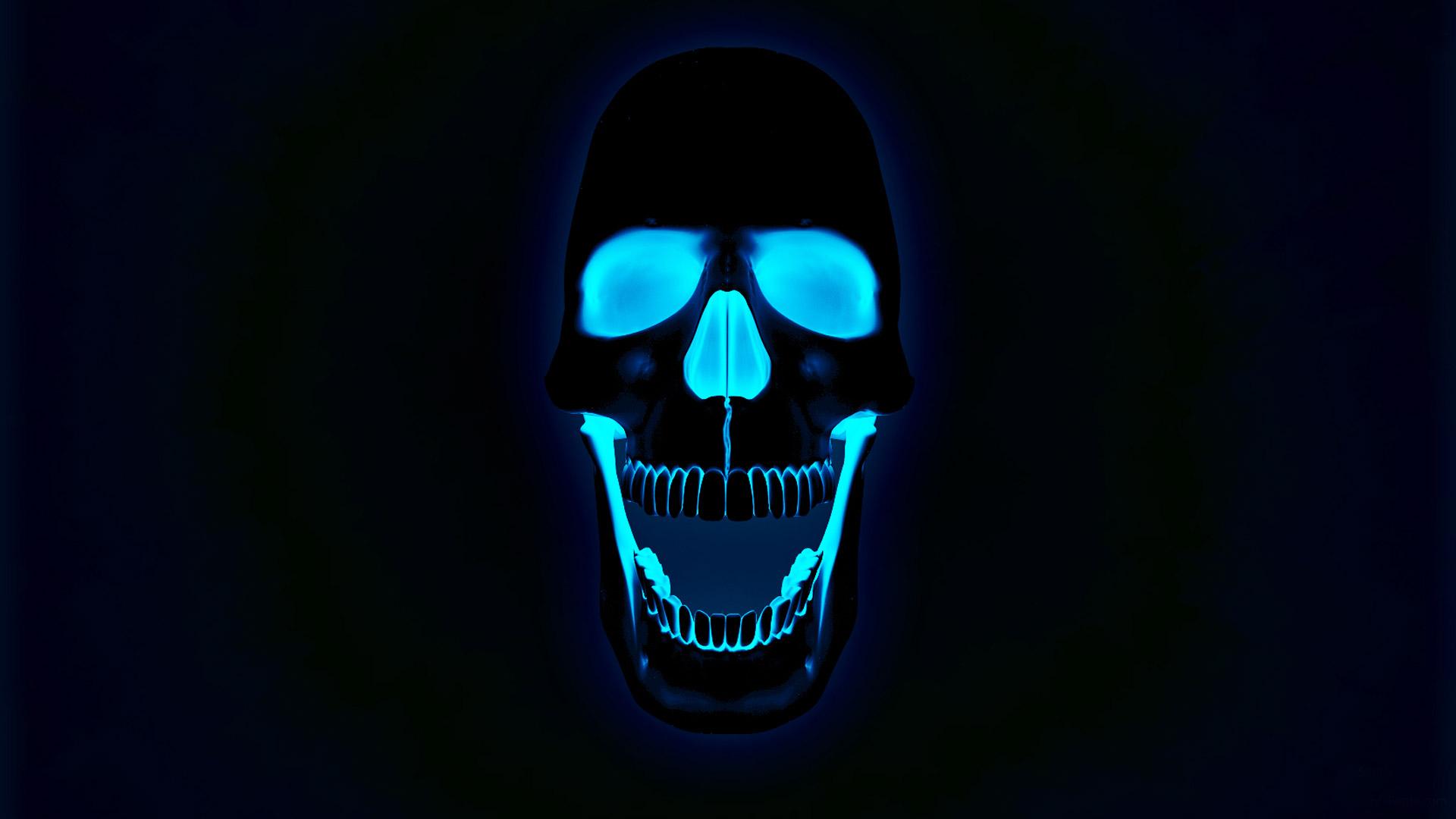 1920x1080 3D Skull Wallpaper
