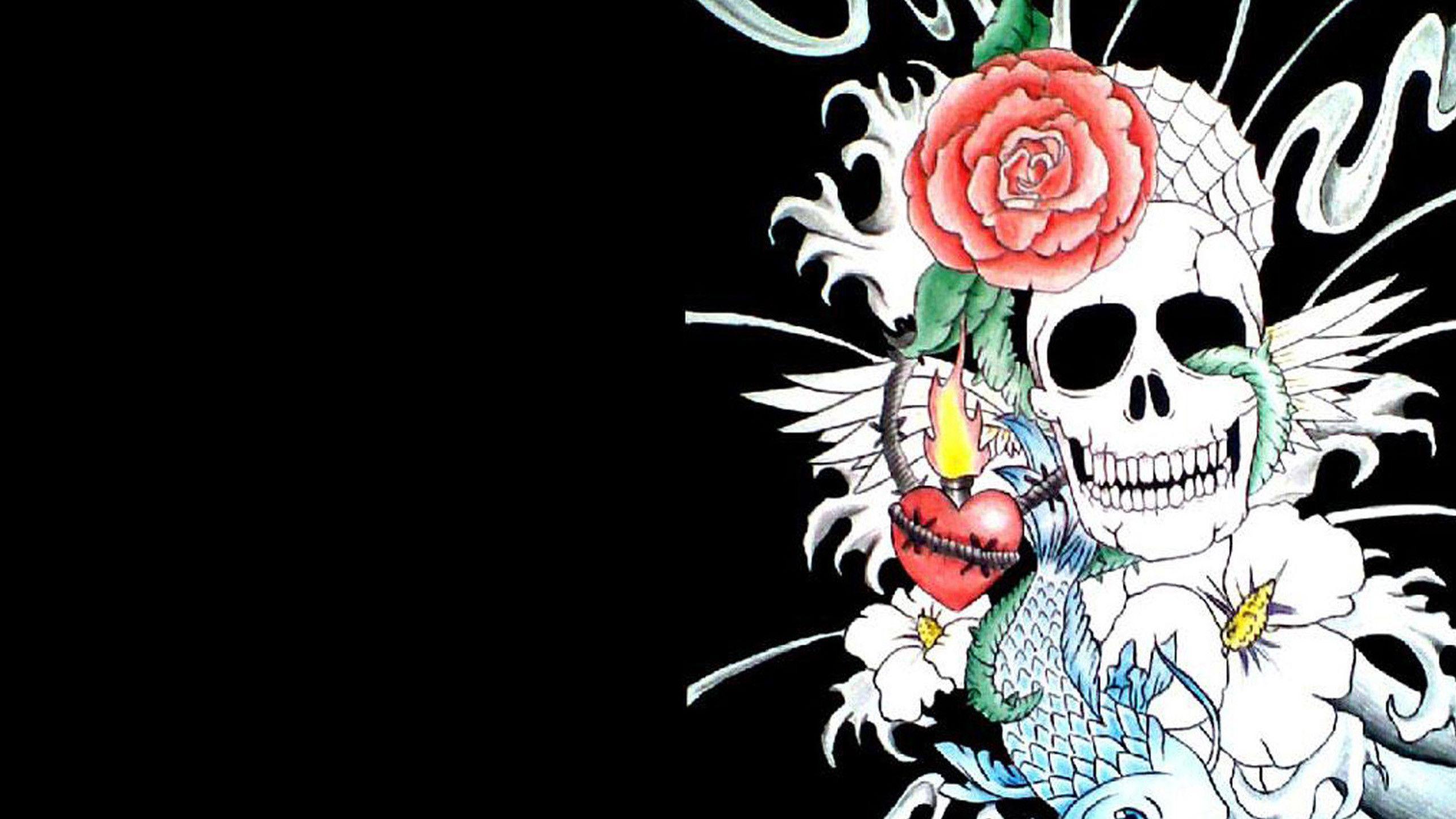 2560x1440 Skull Wallpaper HD