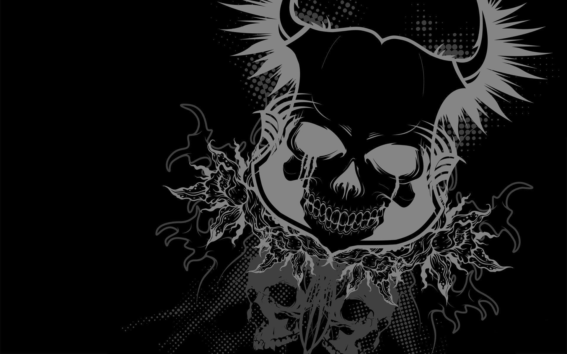 1920x1200 Smiley Skull Wallpaper