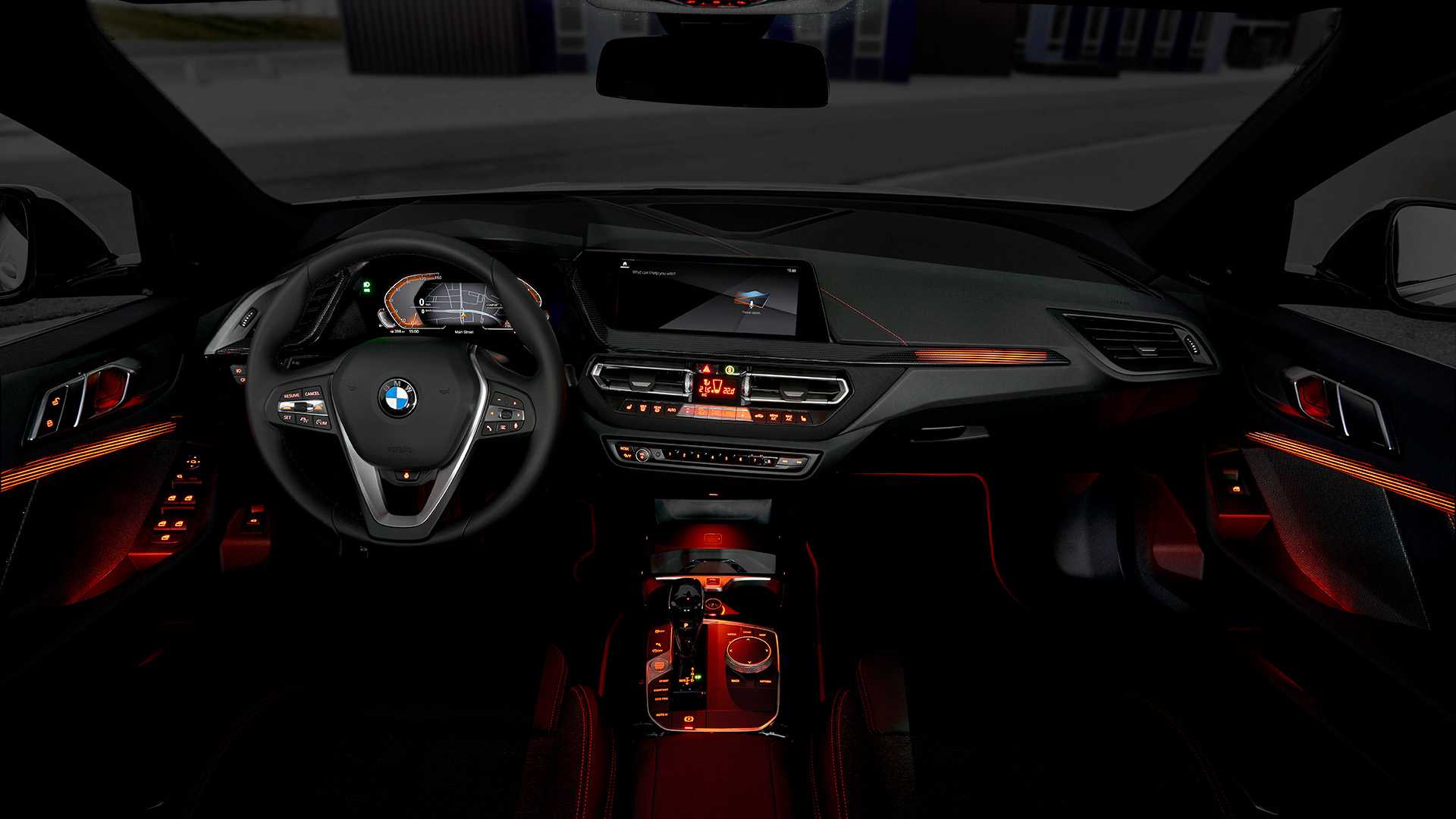 1920x1080 BMW 1 Series 118i (Color: Mineral White Metallic) Interior