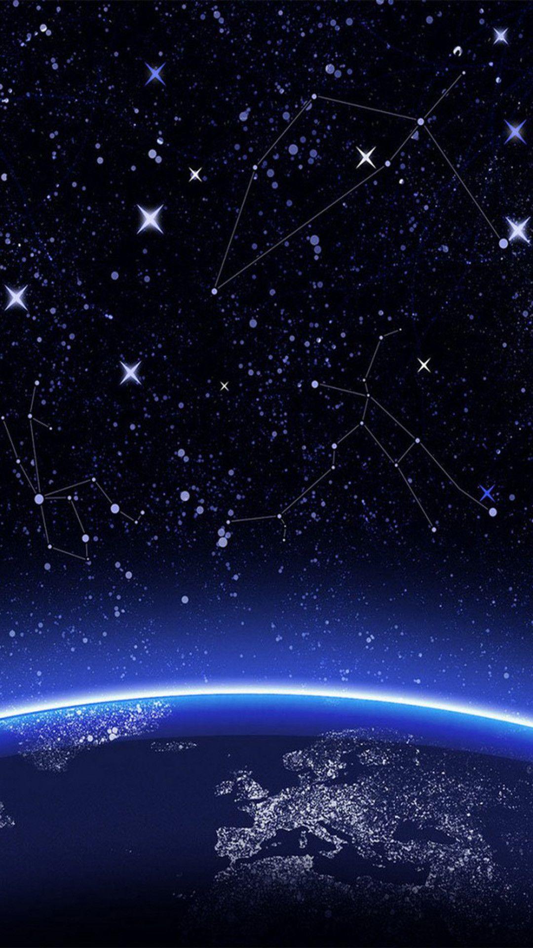 Blue Galaxy iPhone Wallpapers - Top Free Blue Galaxy iPhone Backgrounds -  WallpaperAccess