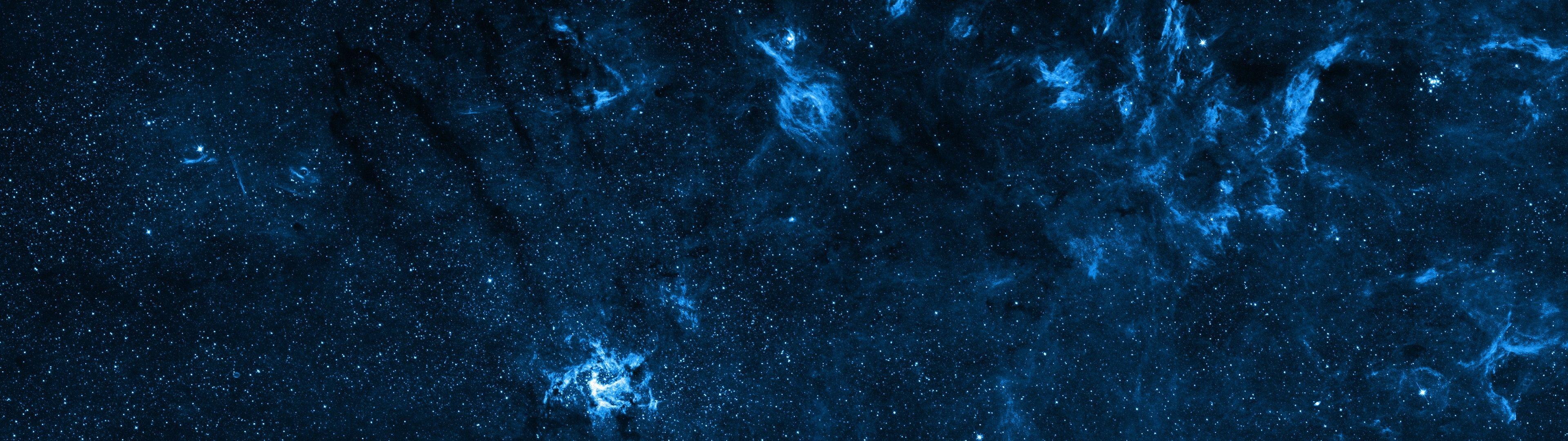 3840x1080 multiple Display, Space, Stars, Colorful, Universe, Galaxy