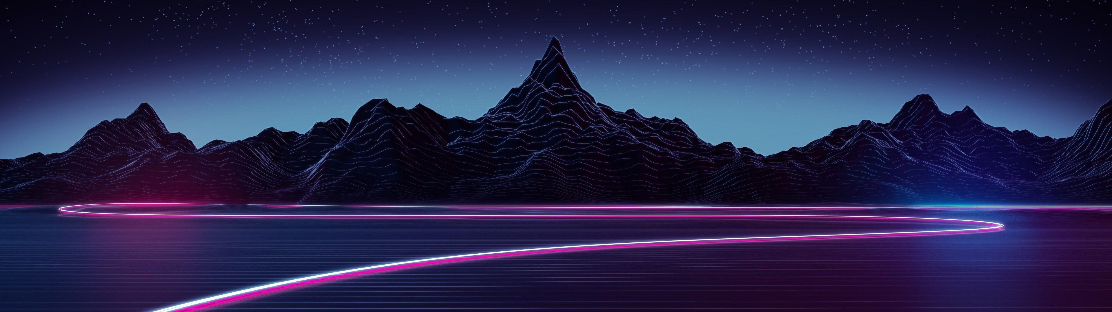 3840x1080 Synthwave Wallpapers Top Free 3840x1080 Synthwave Backgrounds Wallpaperaccess