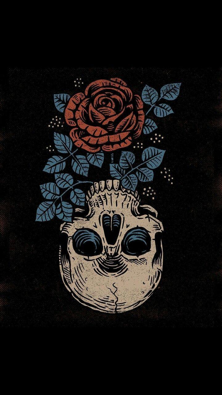 720x1280 iPhone Wallpaper. Illustration, Skull, Drawing, Art, Font, Visual