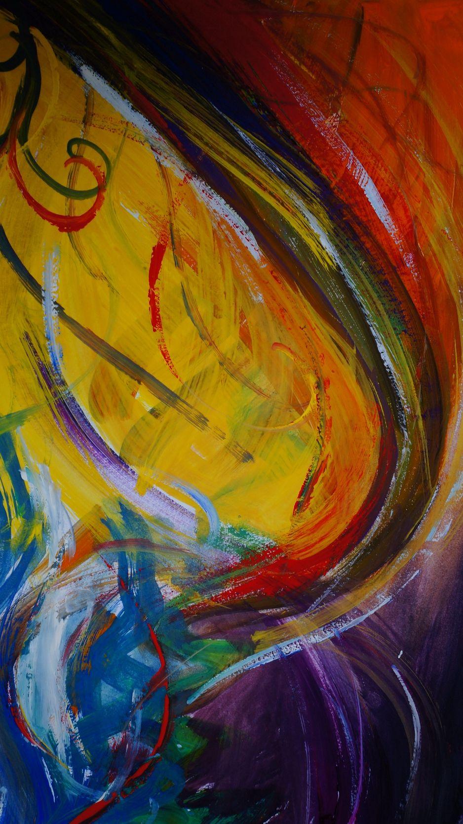 938x1668 Download wallpaper 938x1668 abstraction, colorful, paint, modern