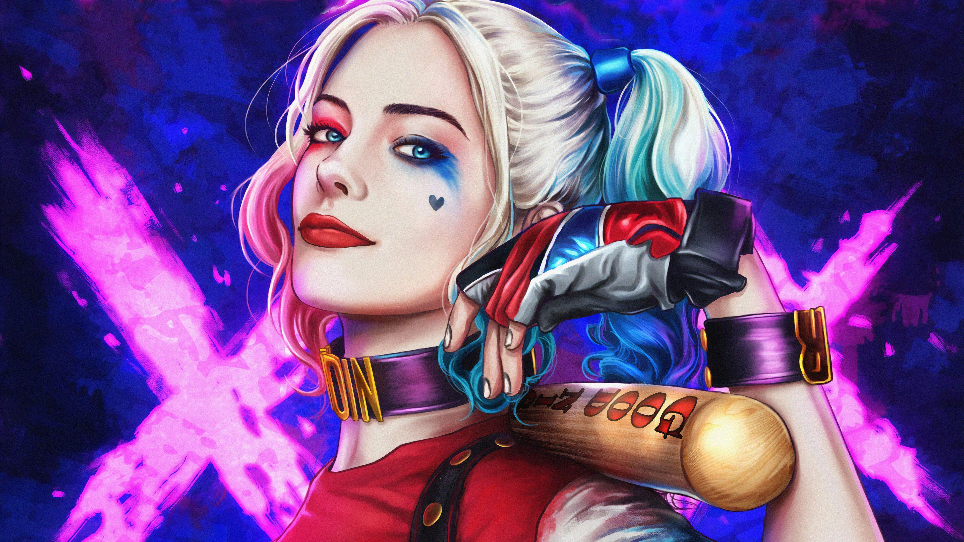 3840x2160 4kharley Quinn Art, HD Superheroes, 4k Wallpaper, Image