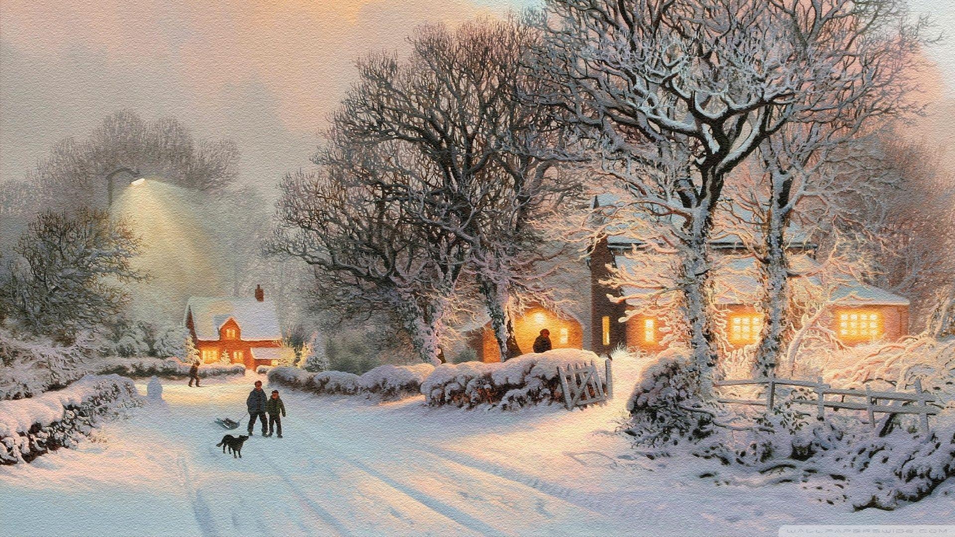 Winter Village Wallpapers - Top Free Winter Village Backgrounds -  WallpaperAccess