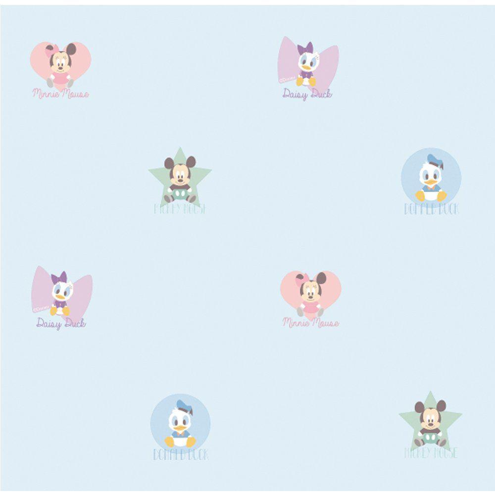 1000x1000 Disney Baby Mickey Minnie Childrens Nursery Wallpaper Border MK3500 1