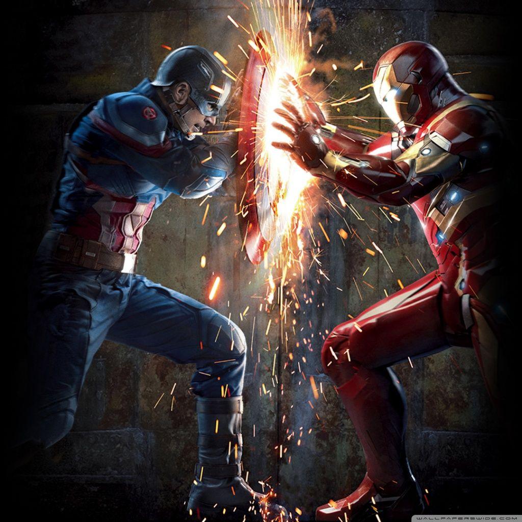 1024x1024 Captain America Civil War Hình nền máy tính Ultra HD