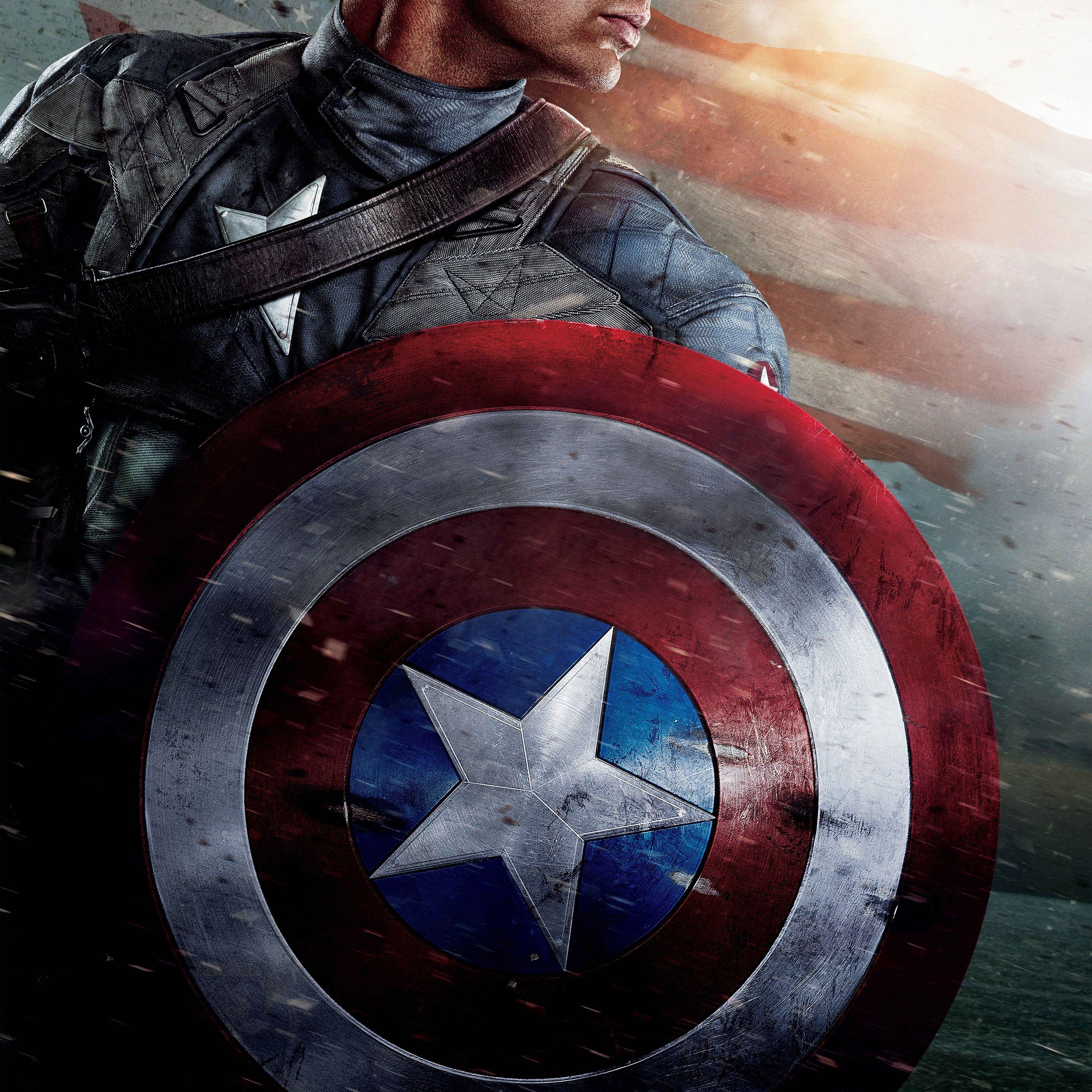 Hình nền nghệ thuật anh hùng phim 2732x2732 Captain America Poster