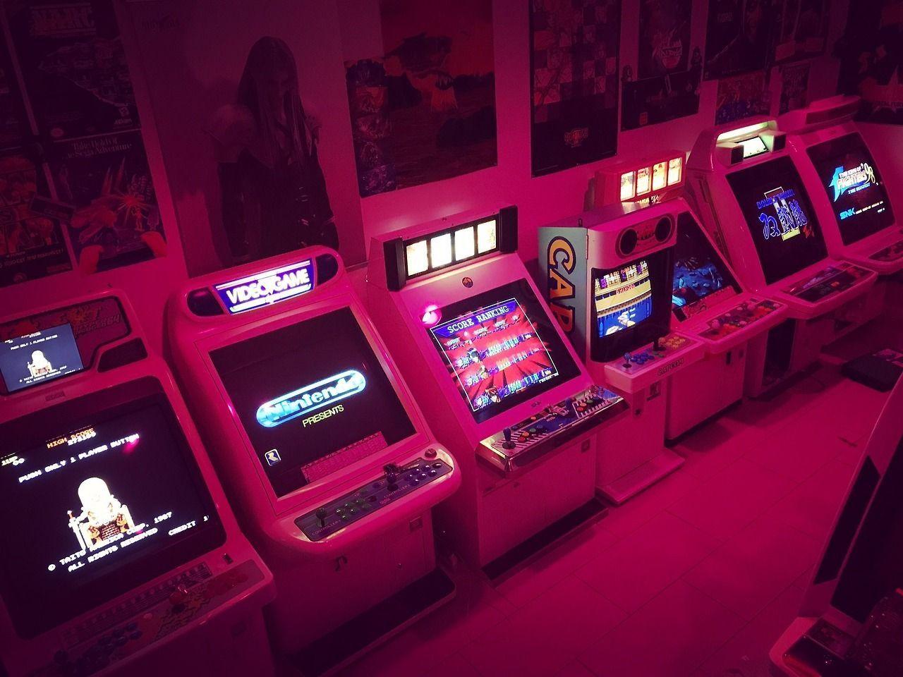 1280x960 Tumblr. San junipero, Pink aesthetic, Arcade