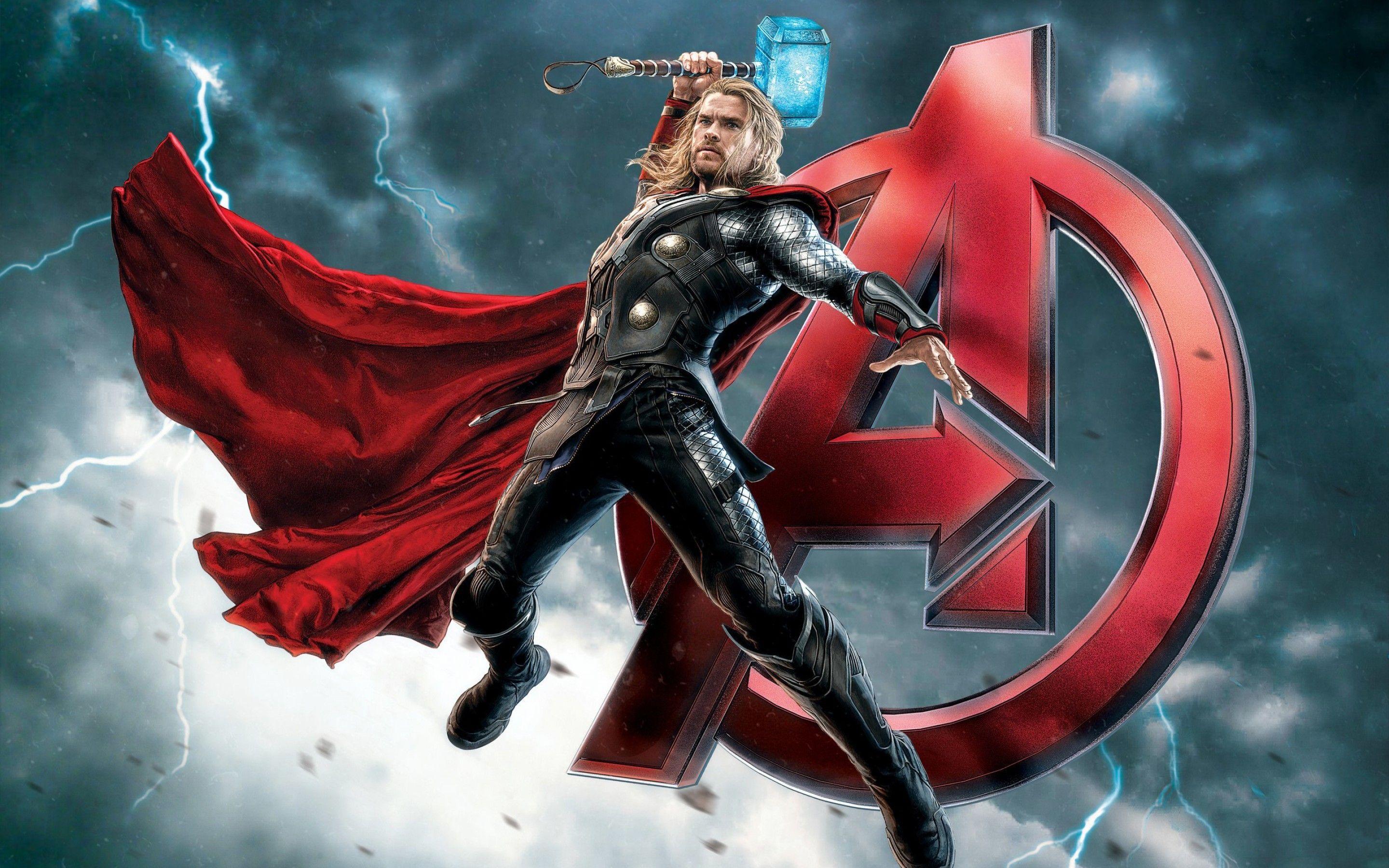2880x1800 The Avengers Fantasy Warrior Thor Super Hero Poster Ultra HD 4k