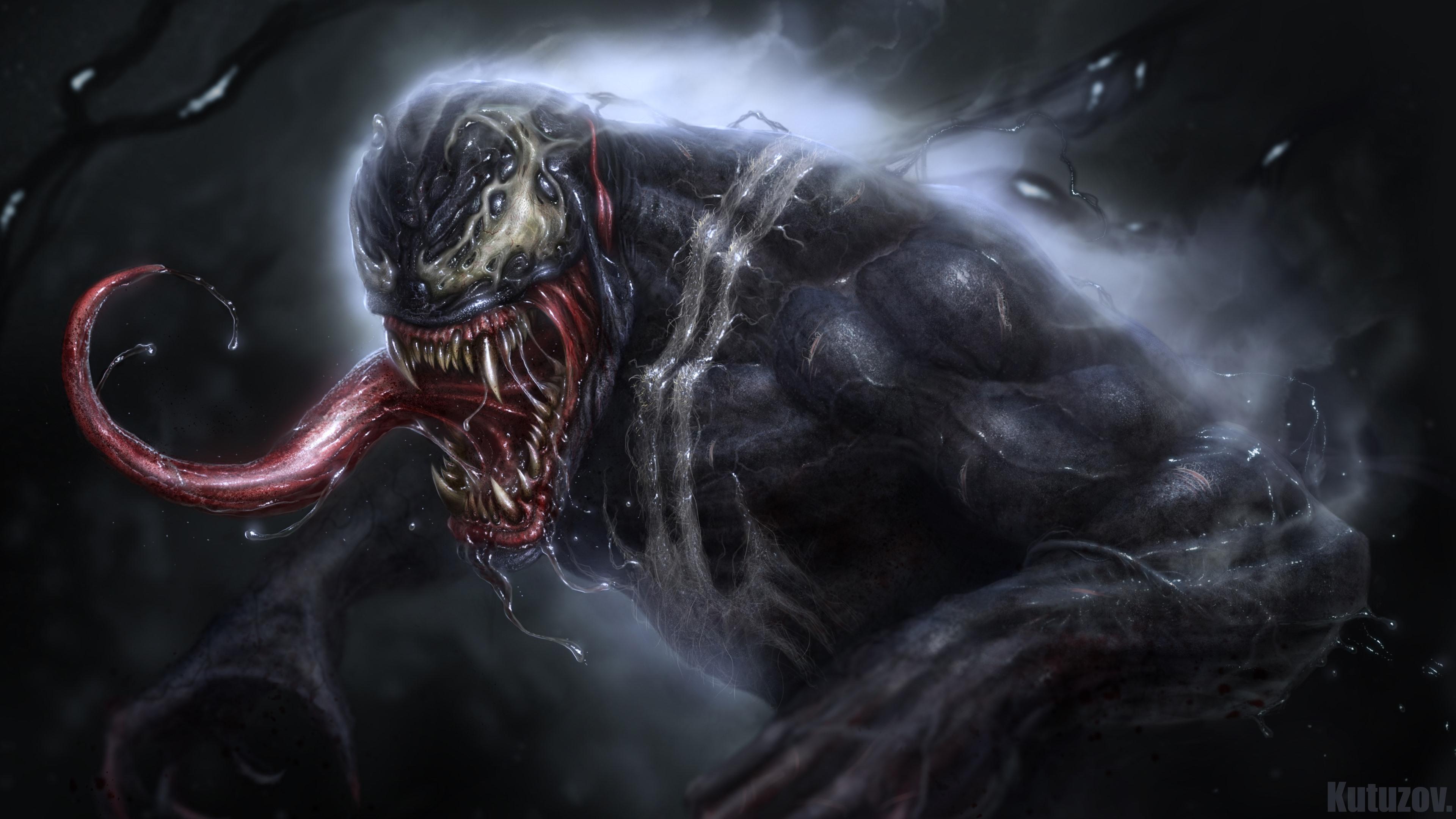 3840x2160 Wallpaper Venom, drool, Marvel Comics 3840x2160 UHD 4K Picture, Image