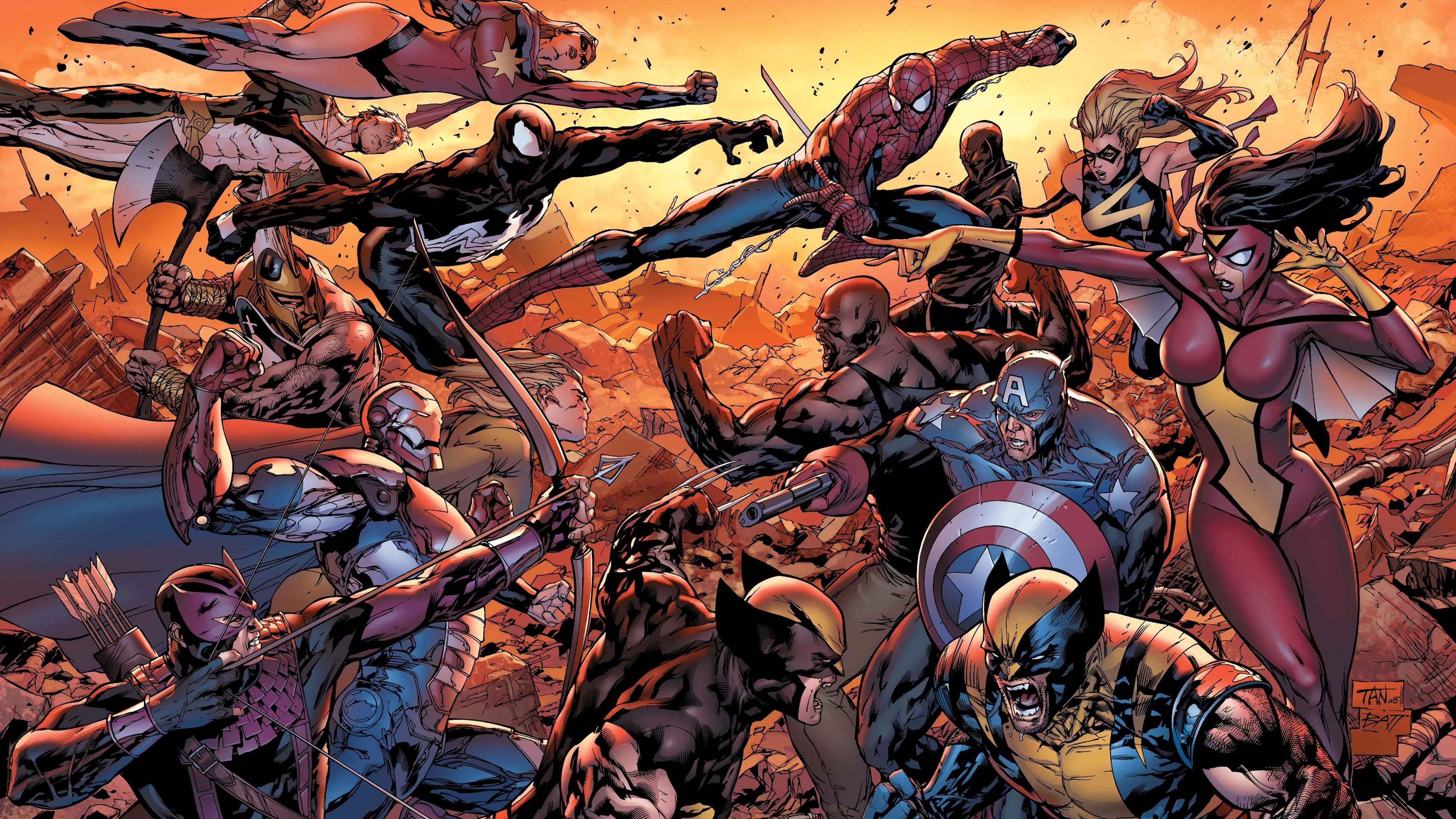 4096x2304 Avengers Universe Windows 10 Wallpaper 4K 4096x2304