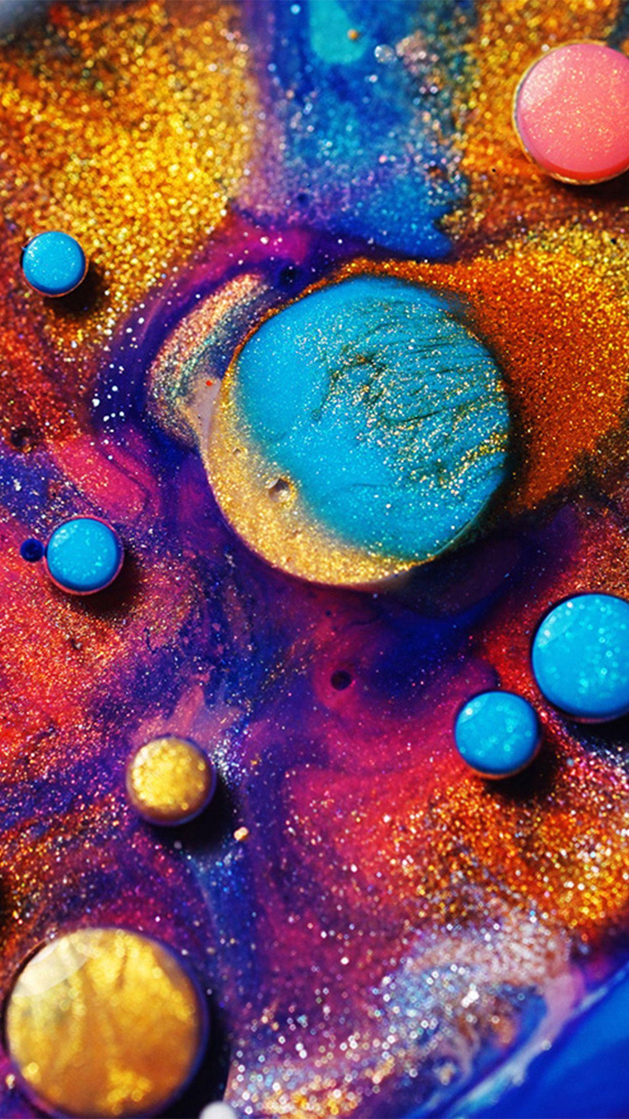 1242x2208 iPhone wallpaper. makeup color art pattern