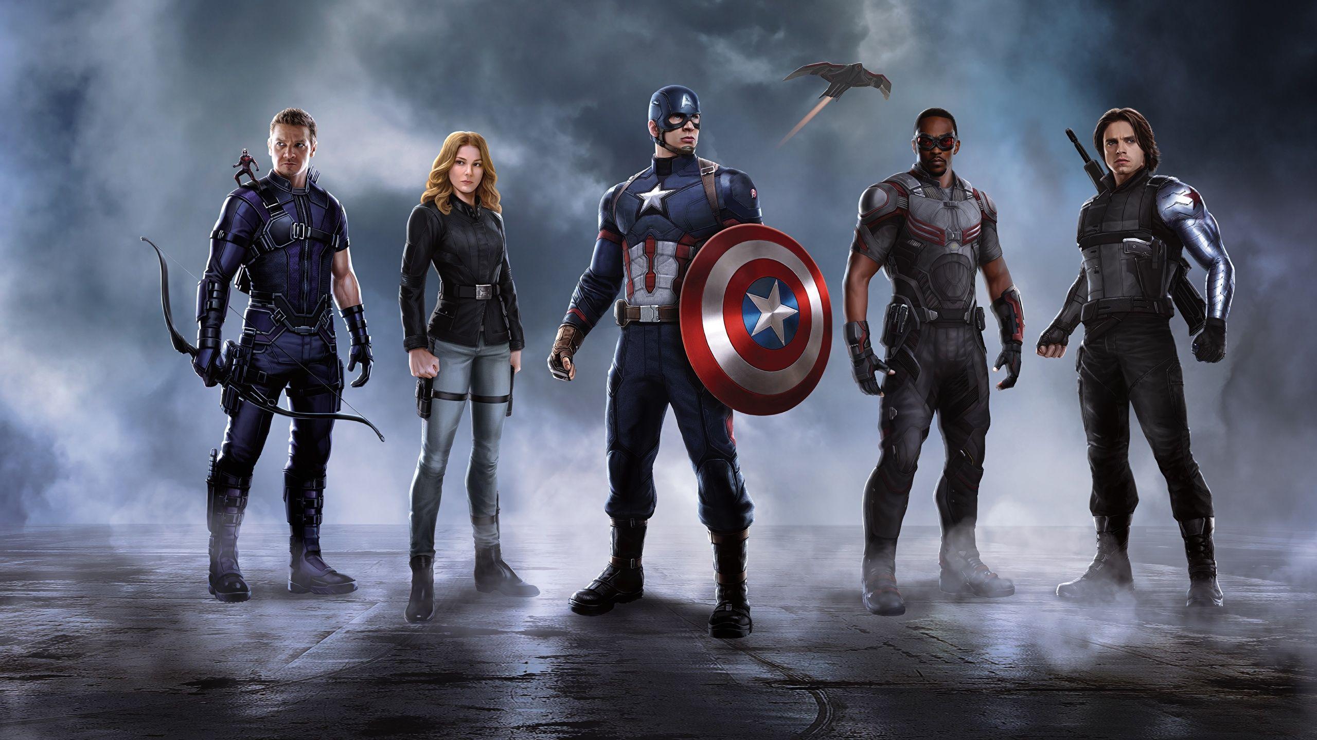 2560x1440 Desktop Wallpaper Captain America: Civil War Scarlett 2560x1440